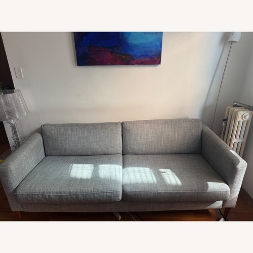 Used IKEA Karlstad Light Gray 3+ Seater Sofa for sale on AptDeco