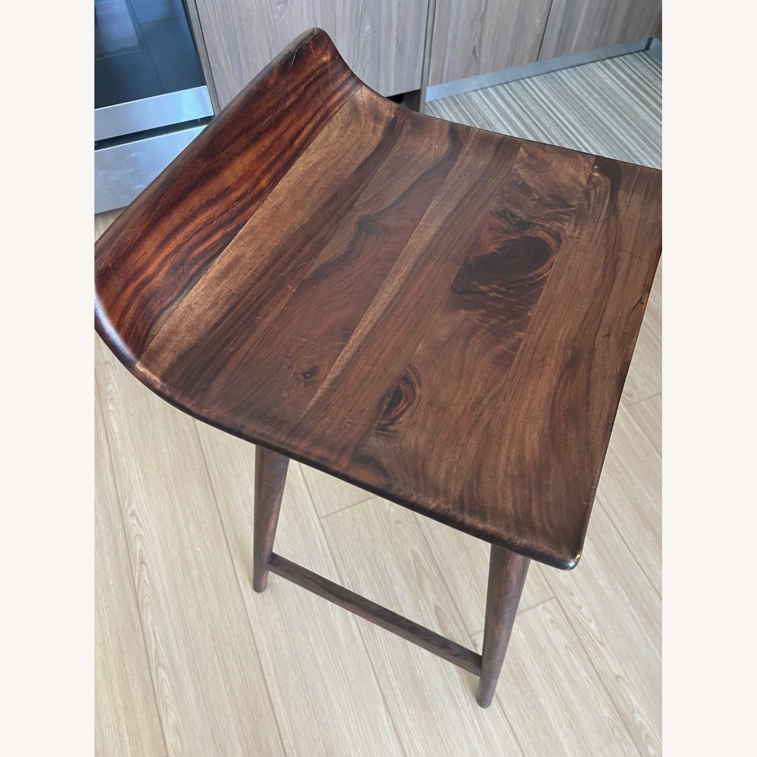 CB2 Stilt Dark Brown Wood Dining Set - image-5