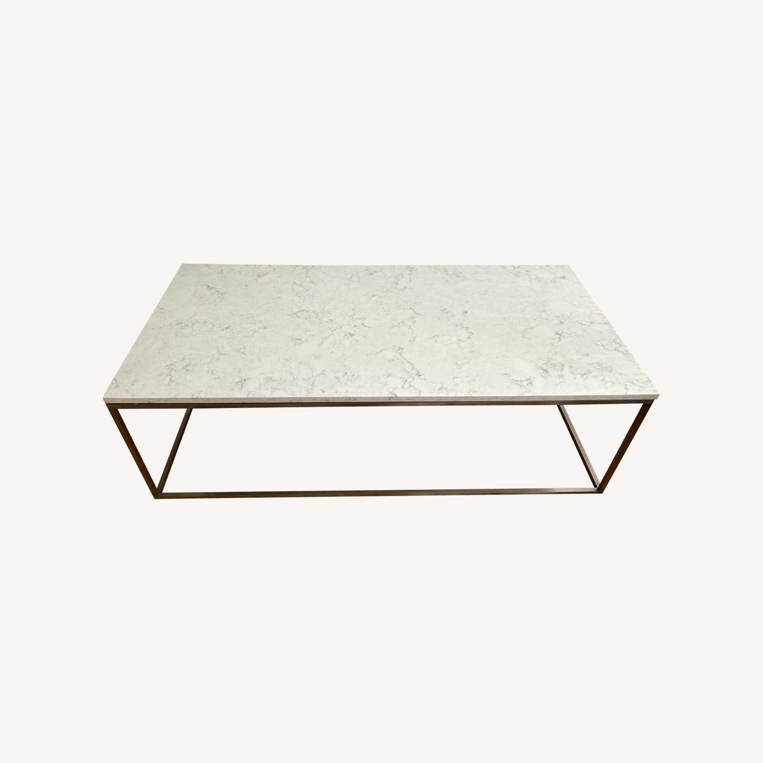 Room & Board Tyne Cocktail Table, White Quartz  - image-0