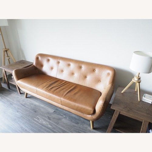 Used Danish Design Leather Sofa for sale on AptDeco