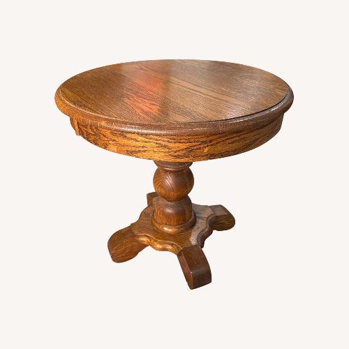 Used Vintage/Antique Finds Dark Brown Wood Side Table for sale on AptDeco
