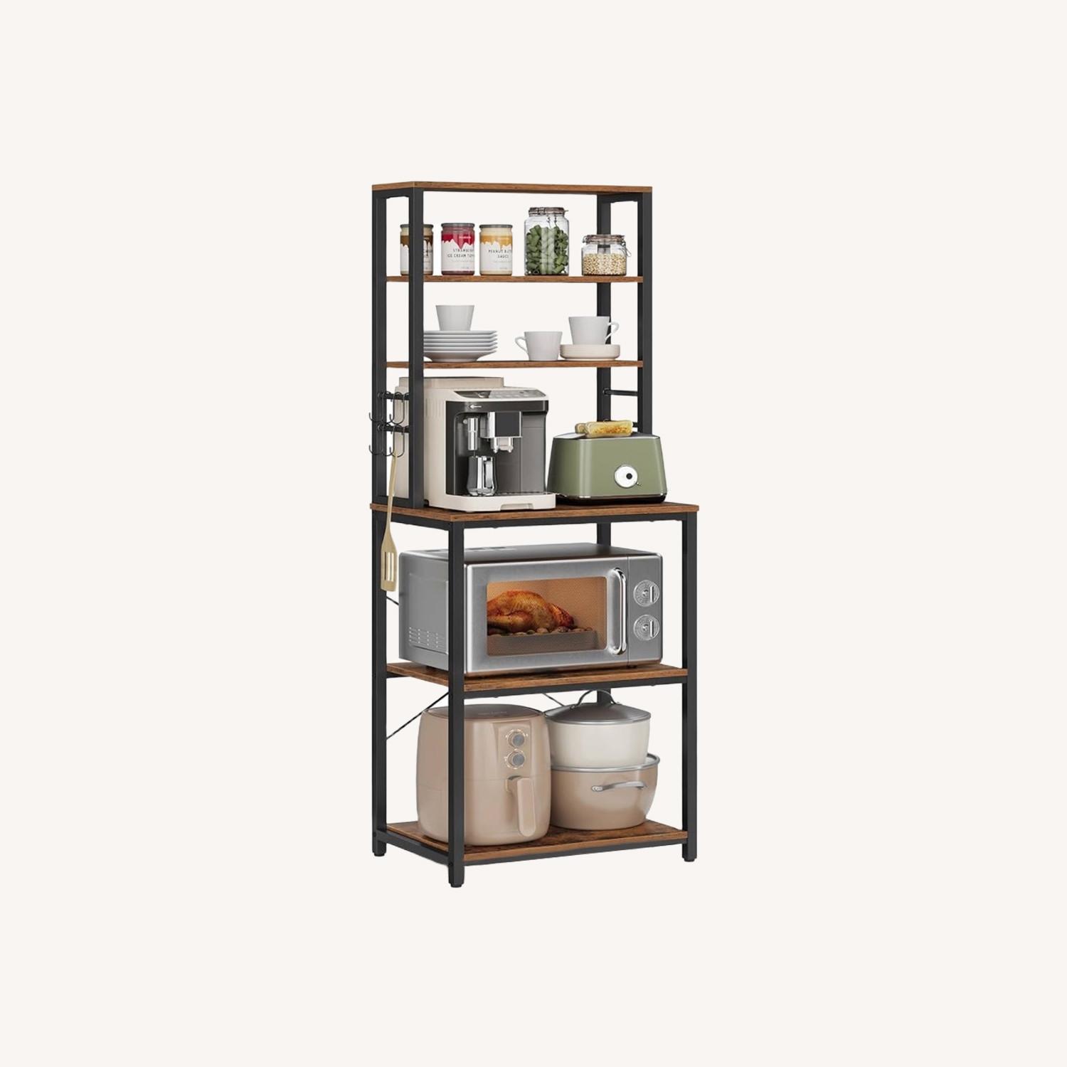 VASAGLE Dark Brown Bar Cart - image-0