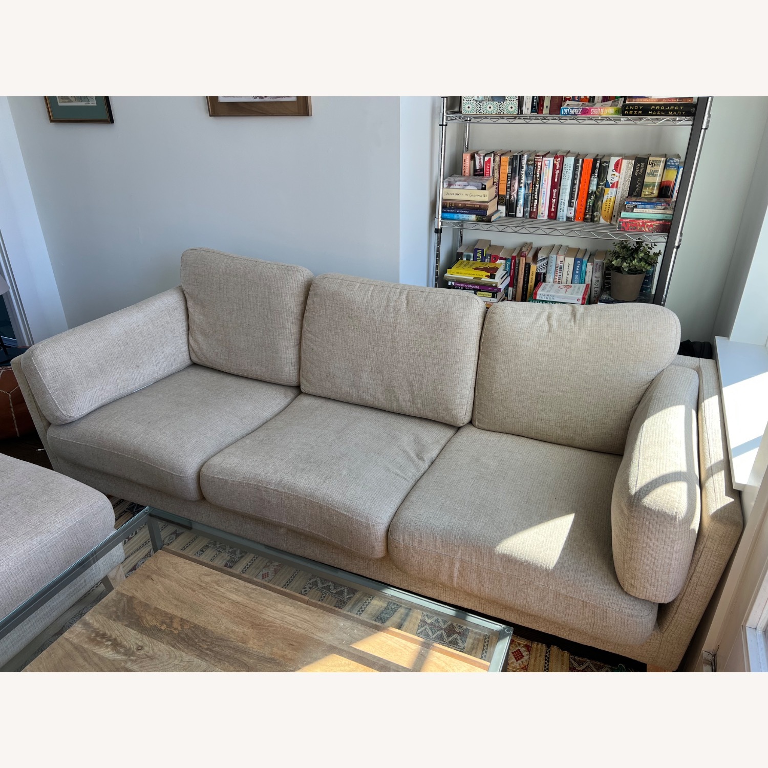 World Market Noelle Woven Sofa and Ottoman - image-4