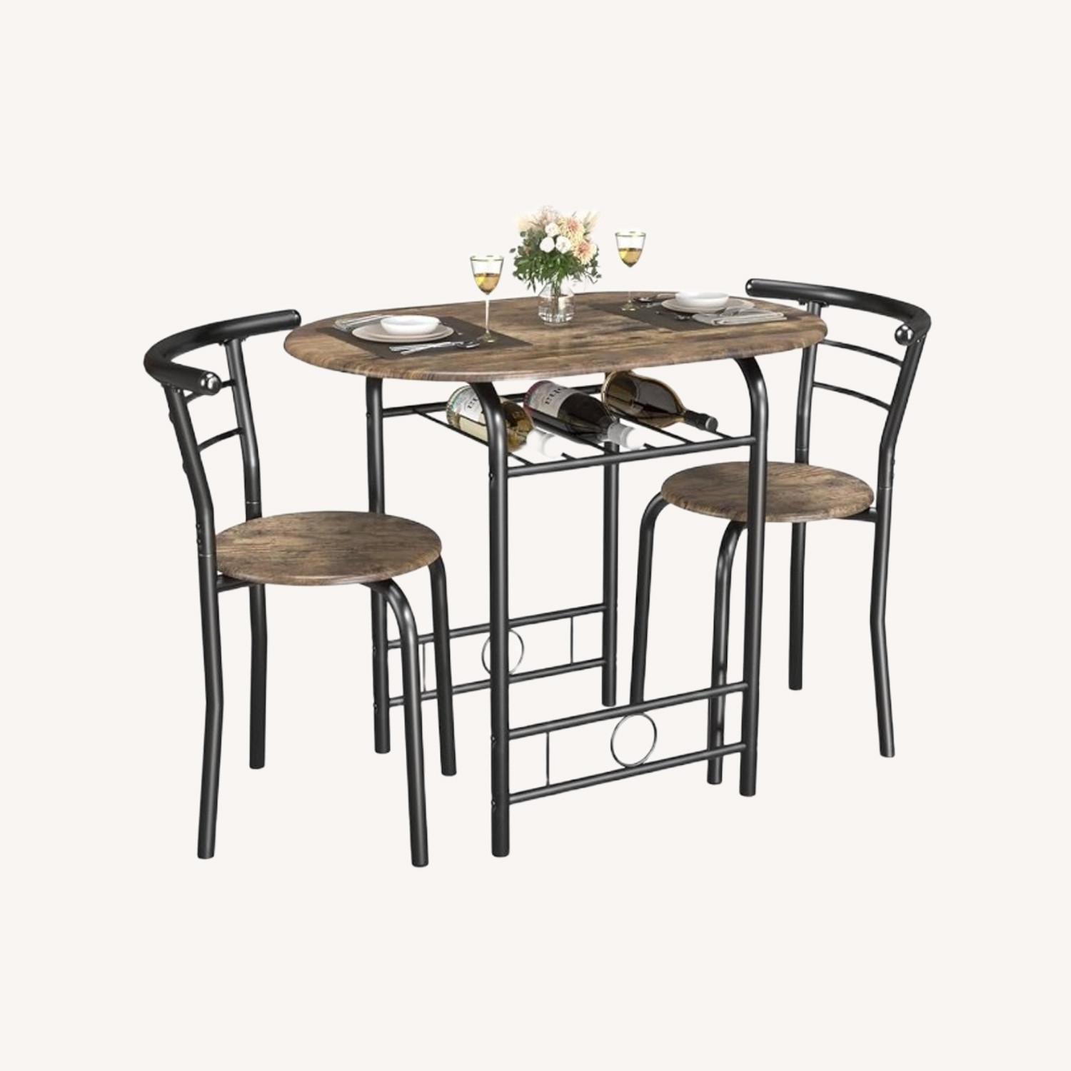Amazon JUMMICO Dark Brown Dining Set - image-0