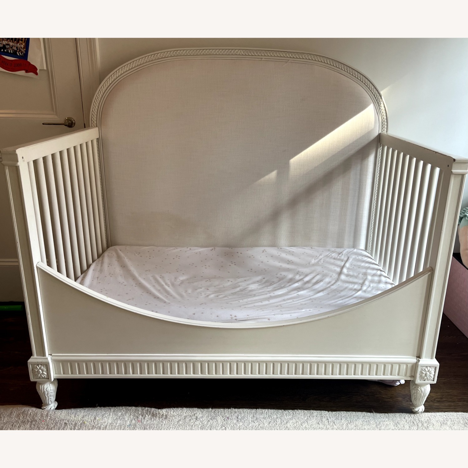 Restoration Hardware Belle White Wood Crib - image-1