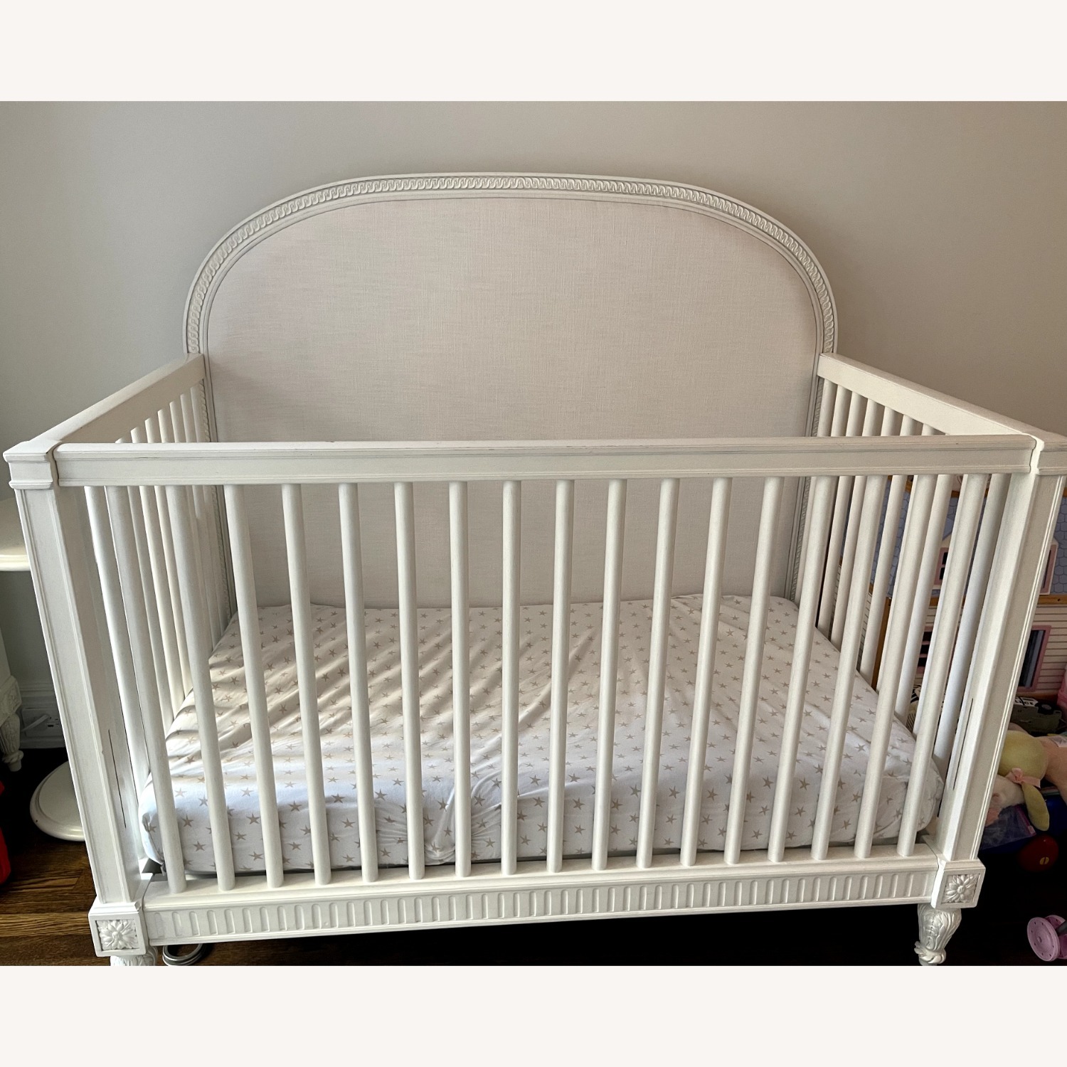 Restoration Hardware Belle White Wood Crib - image-3
