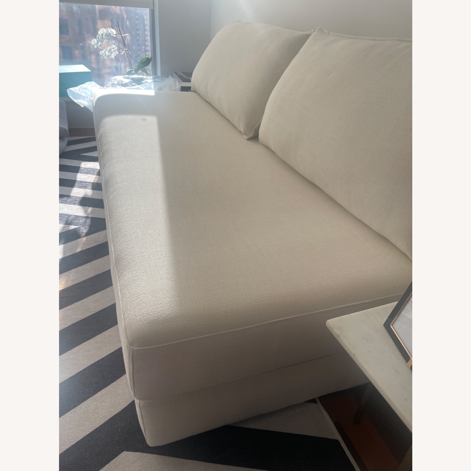 Article Braam 75" Sofa Bed - Vintage White - image-2