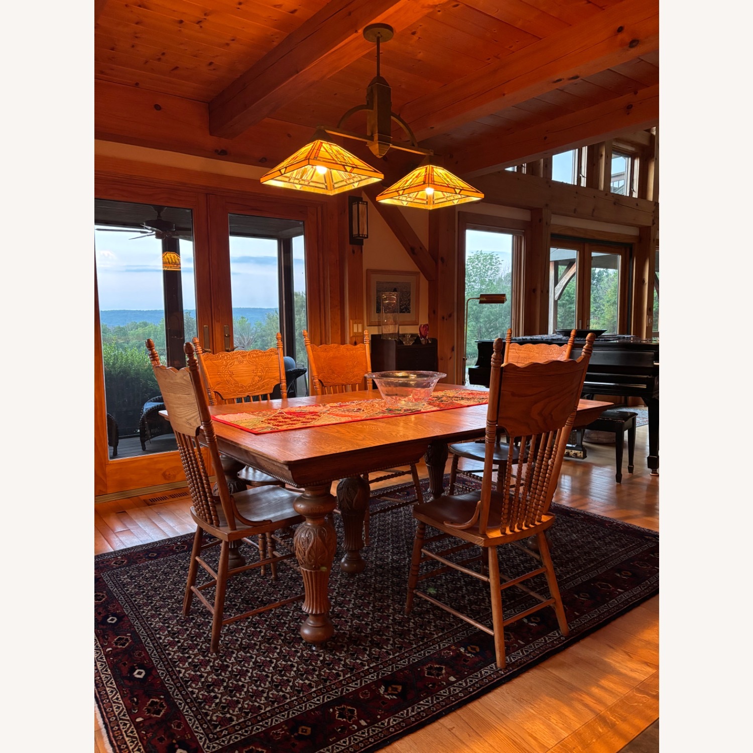 Vintage/Antique Finds Natural Wood Dining Table - image-1