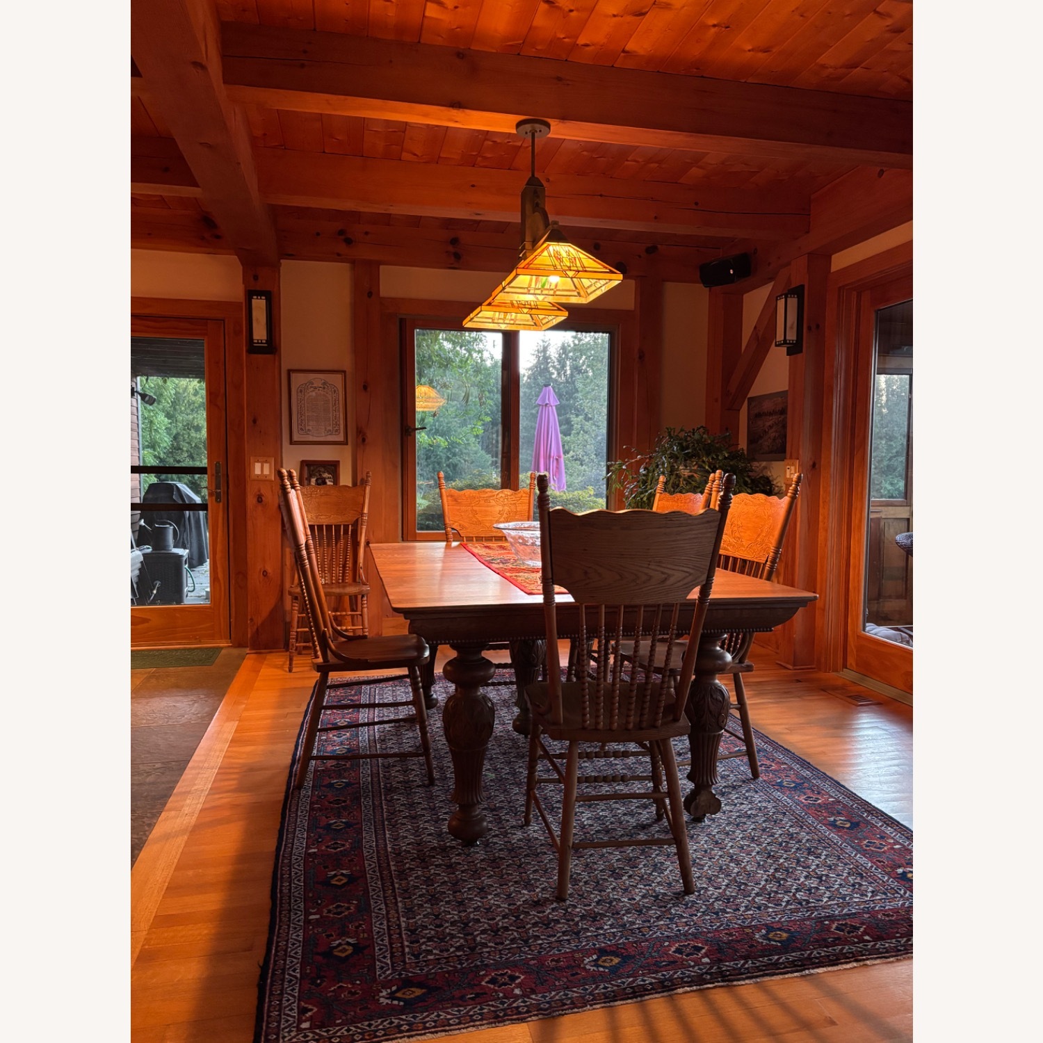 Vintage/Antique Finds Natural Wood Dining Table - image-4