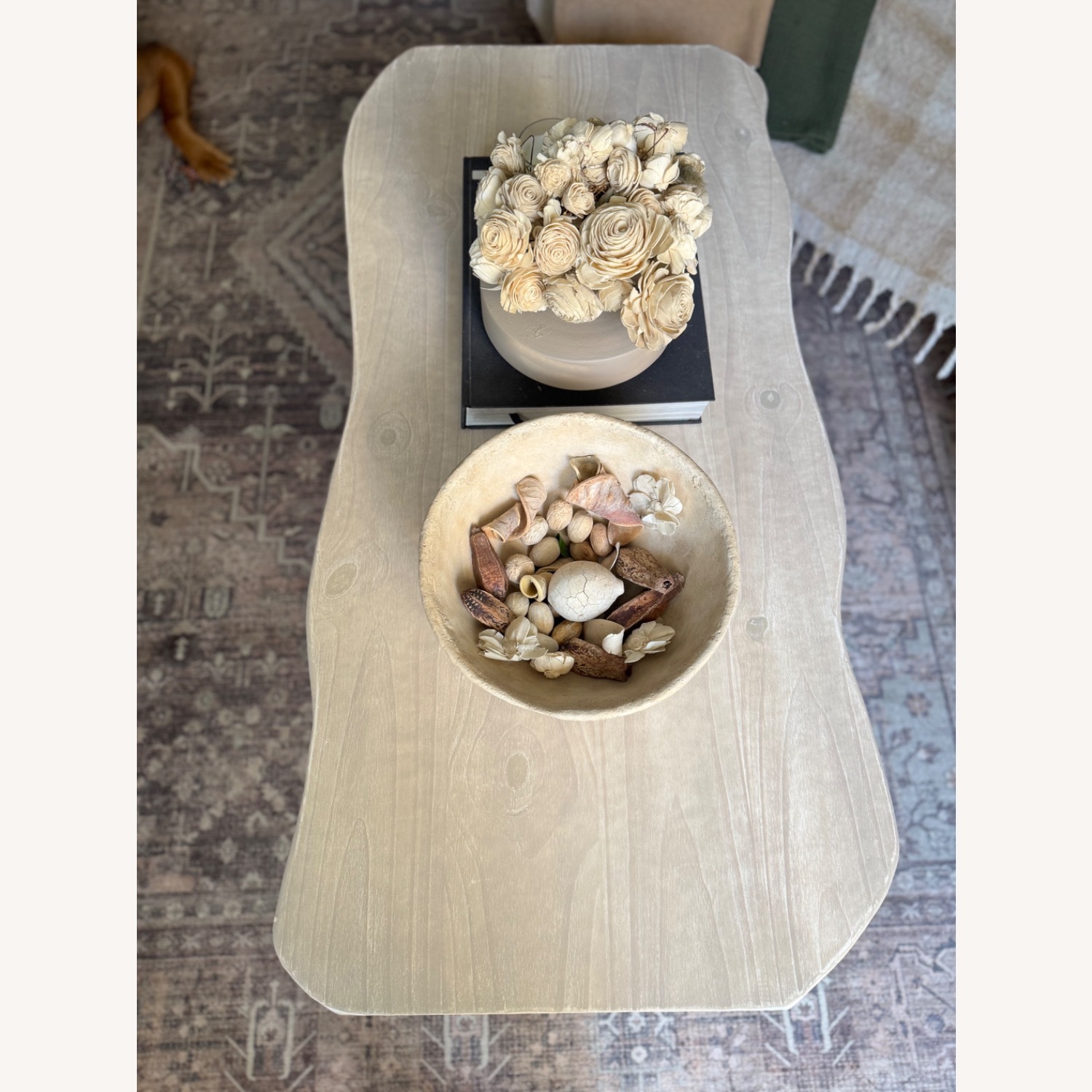 White Wood Coffee Table - image-4