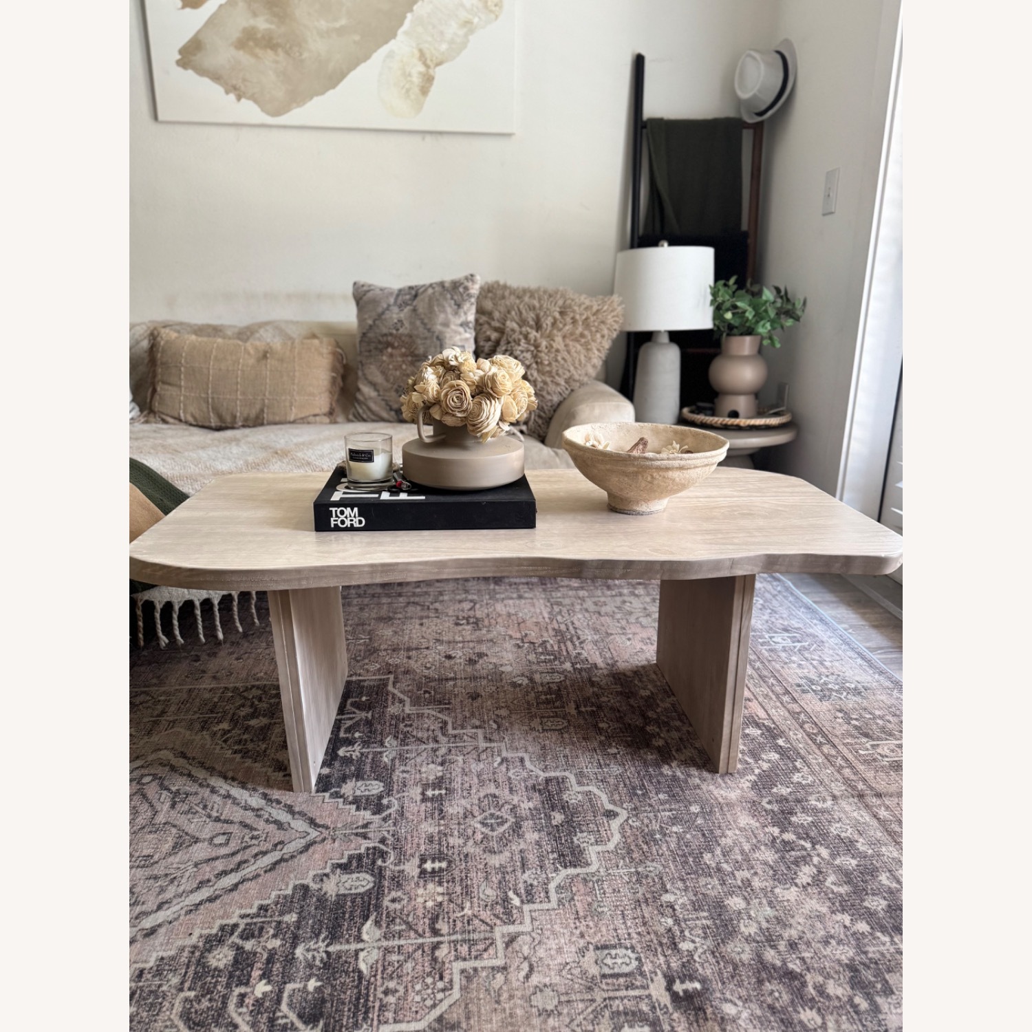 White Wood Coffee Table - image-5