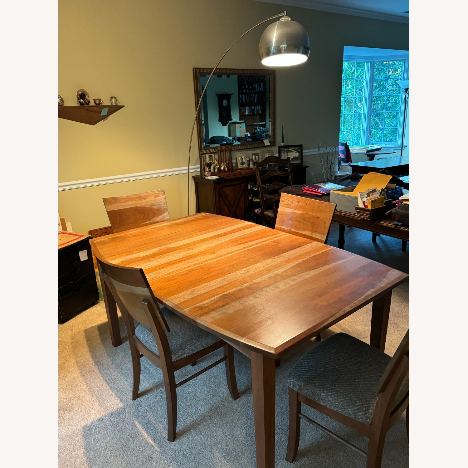 Walter E. Smithe Dining Table & 4 Chairs - image-1