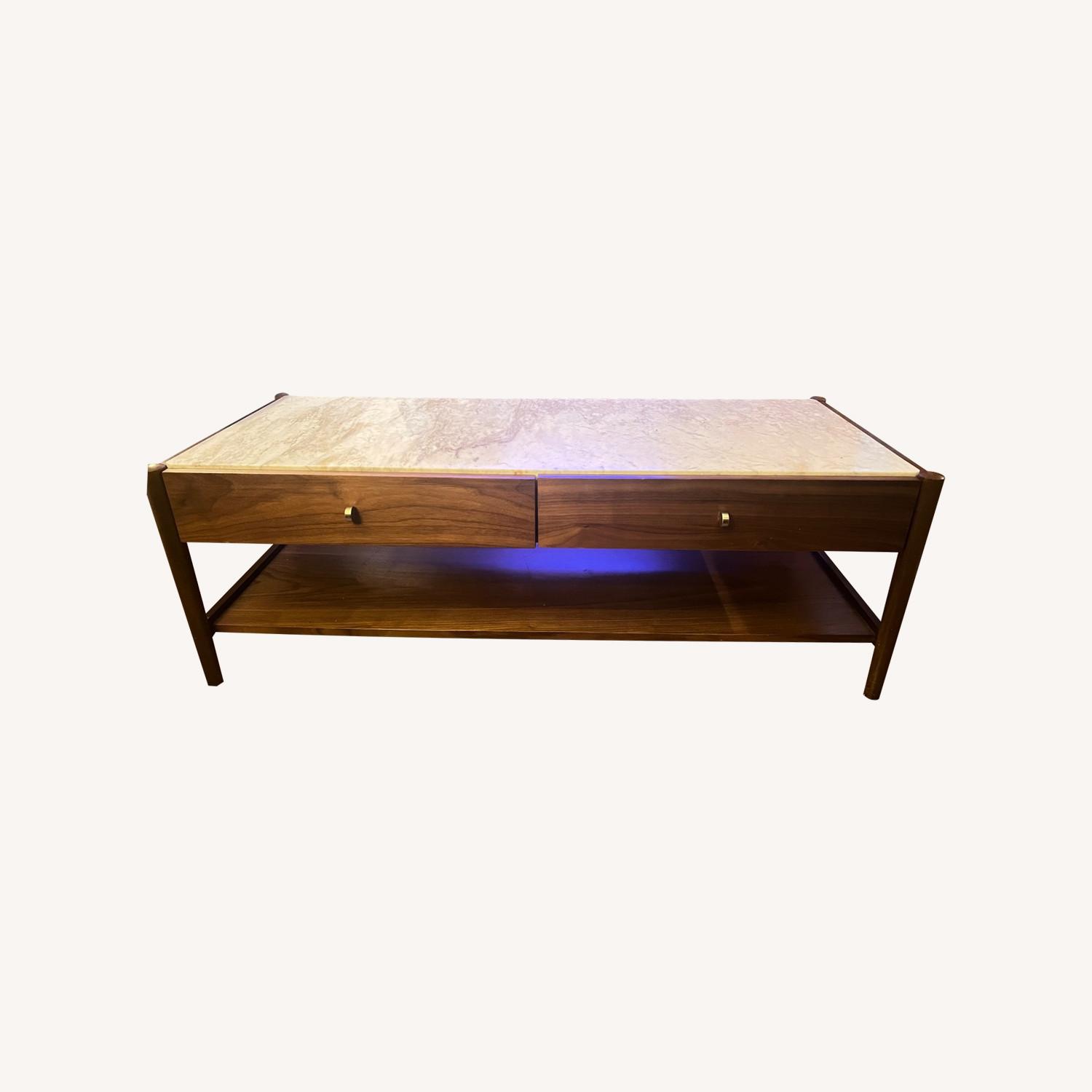 West Elm Robbins Mid-Century Storage Coffee Table - image-0