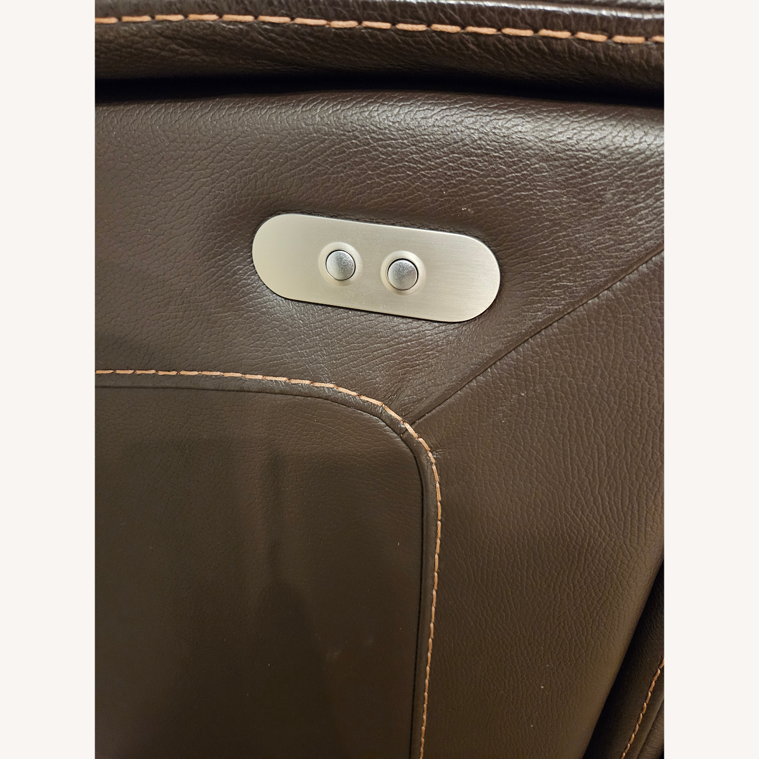 Macy's Genuine Leather 3-sectional Sofa With Recliners - image-11