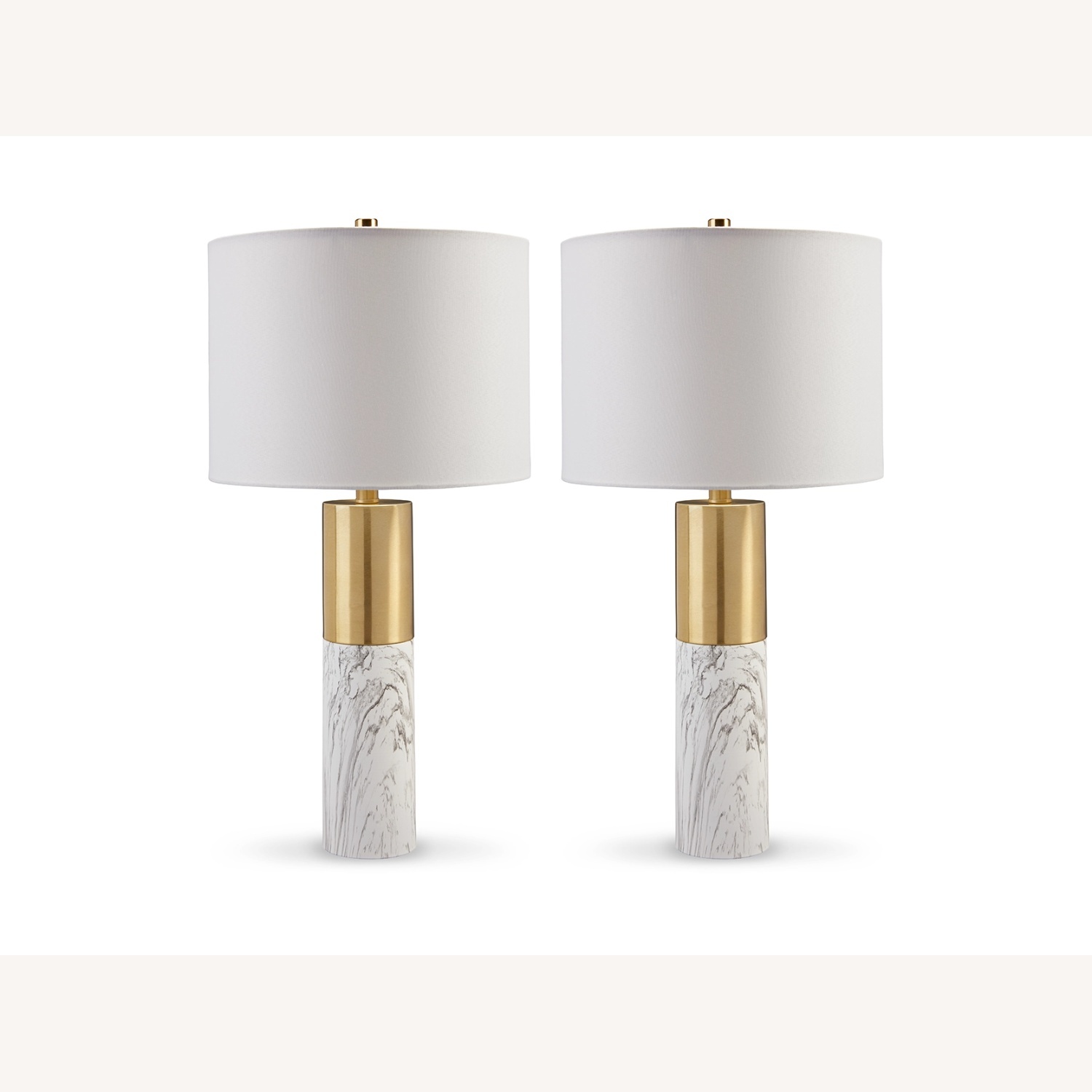 Samney White Table Lamps - image-4