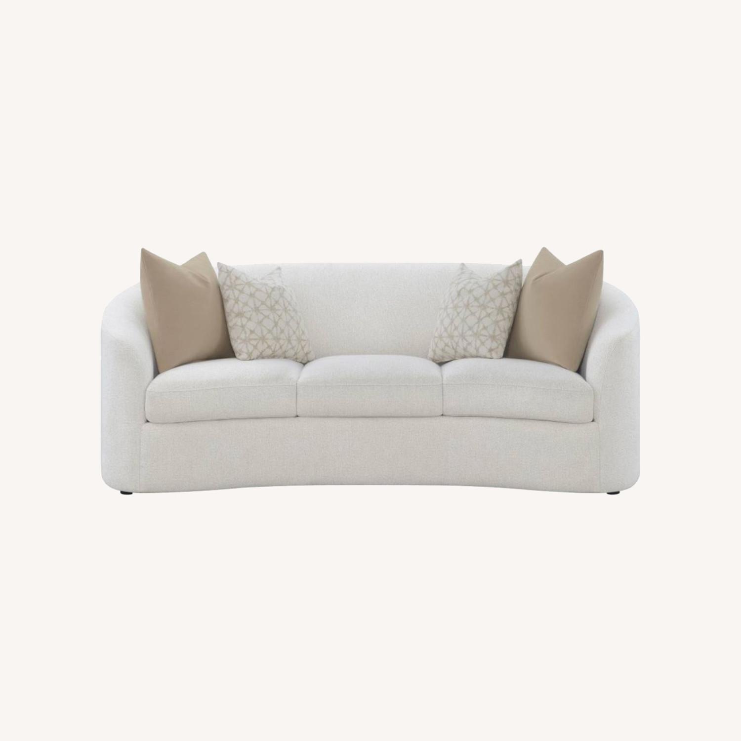 Upholstered Loveseat Latte - image-0