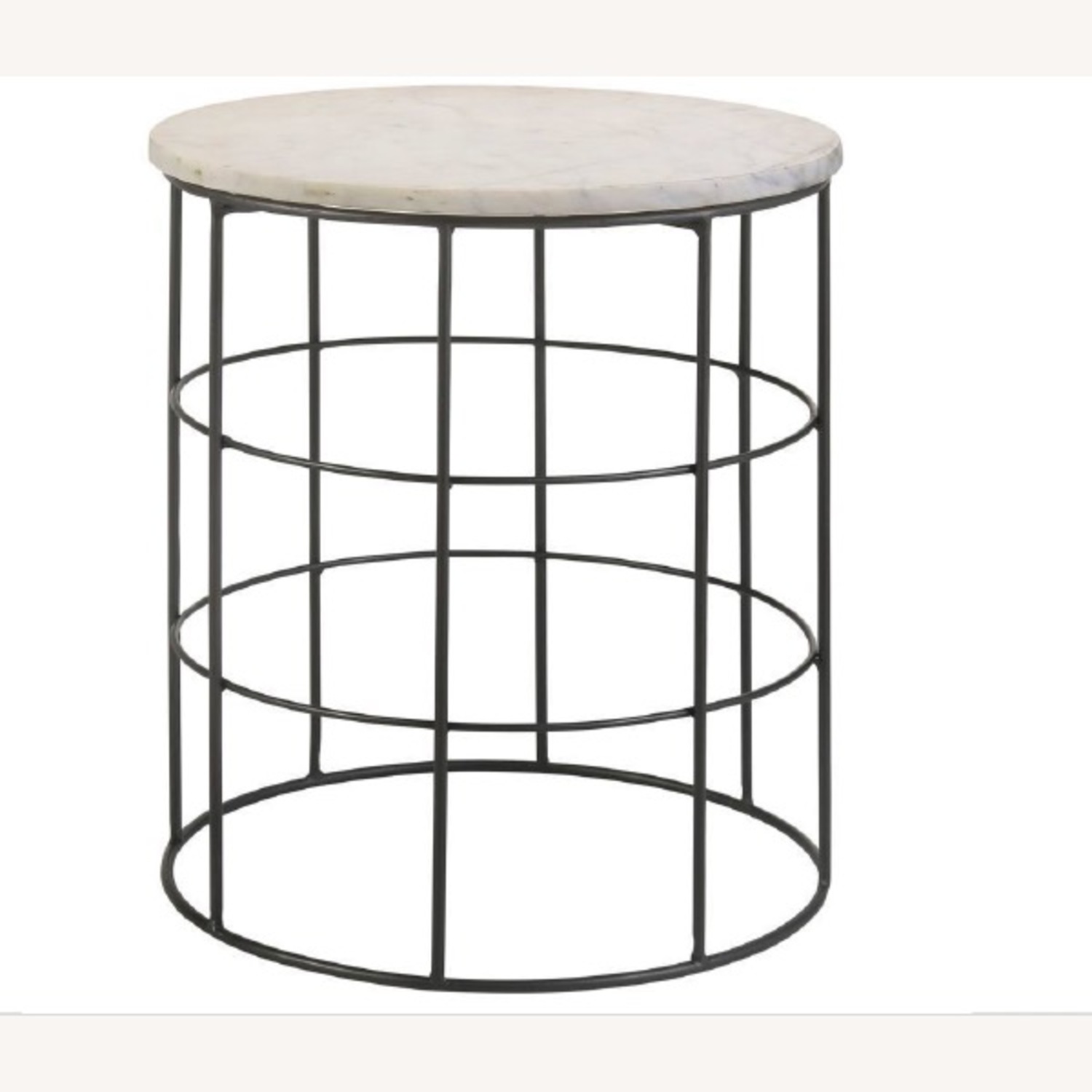 Round Accent Table with Marble Top - image-3