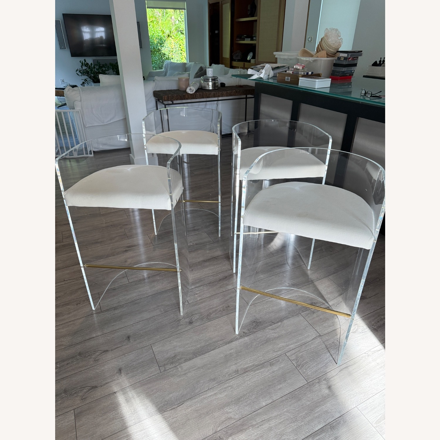 CB2 Antonio Acrylic 30" Bar Stool - image-4