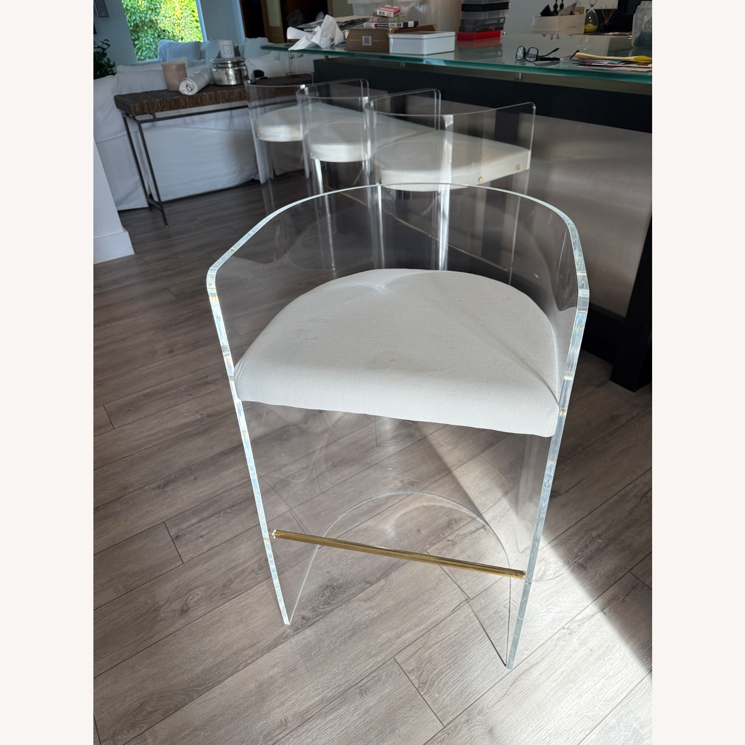 CB2 Antonio Acrylic 30" Bar Stool - image-2