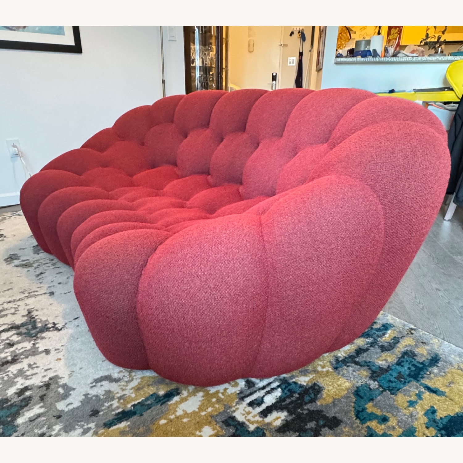 Roche Bobois Bubble Red Loveseat - image-3