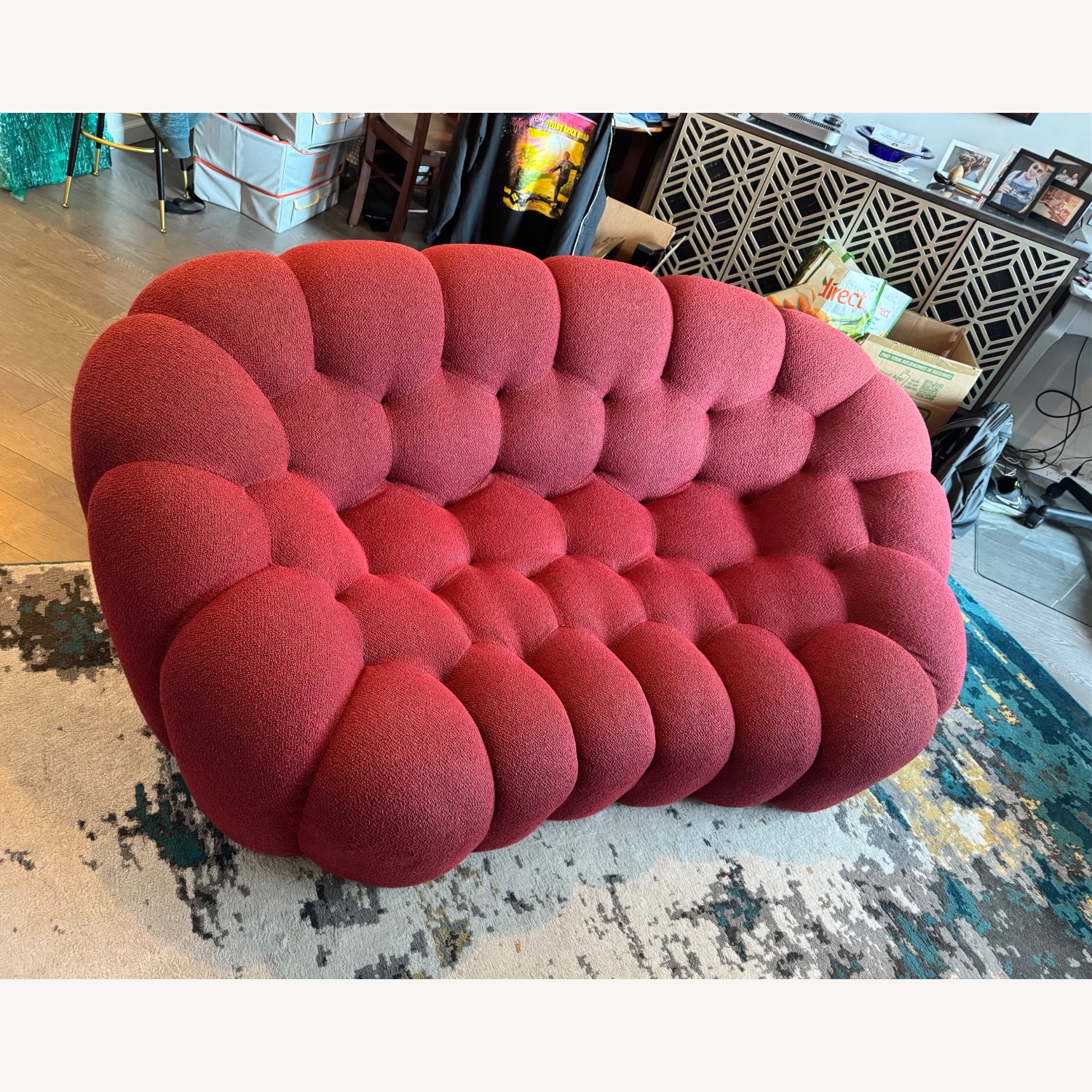 Roche Bobois Bubble Red Loveseat - image-2