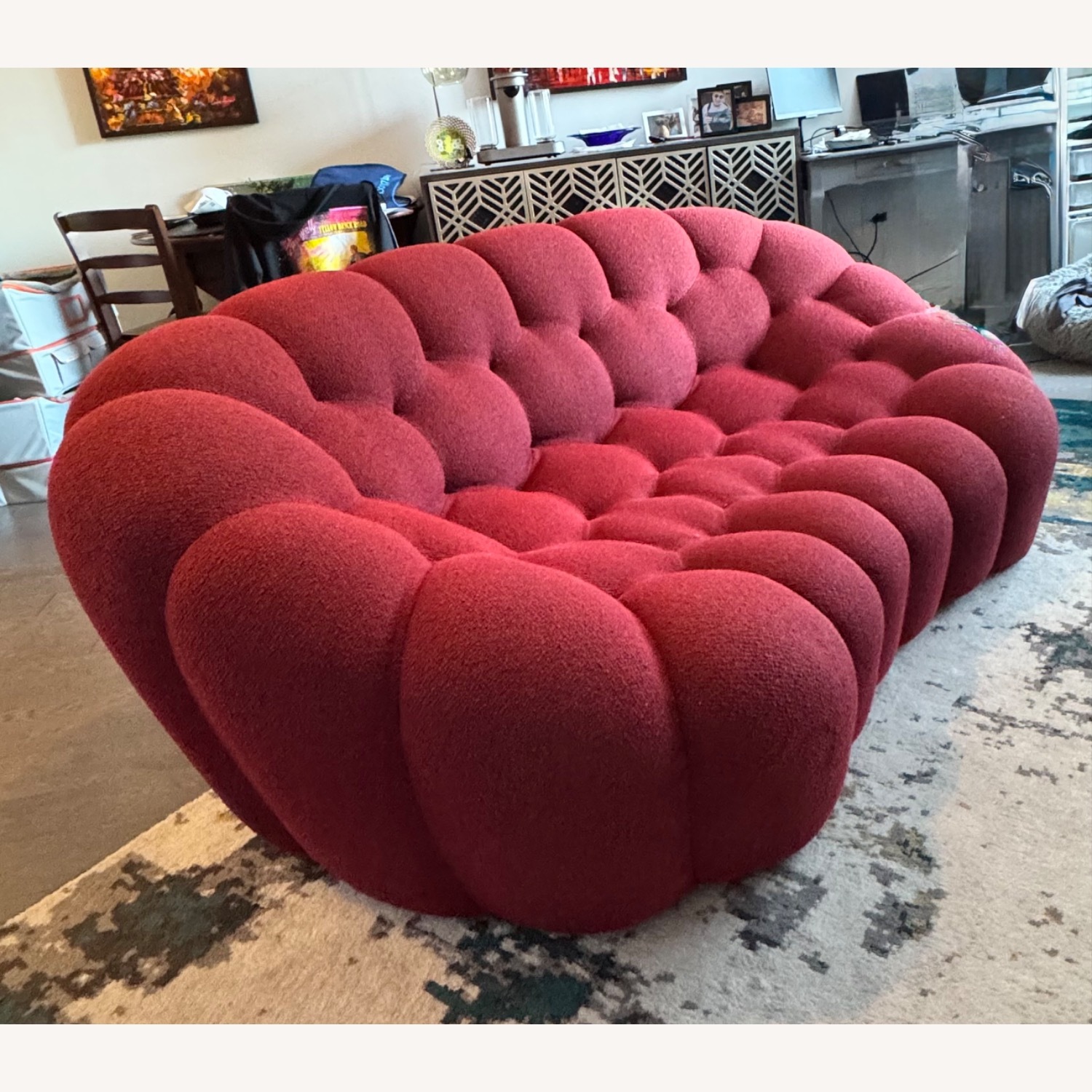Roche Bobois Bubble Red Loveseat - image-4
