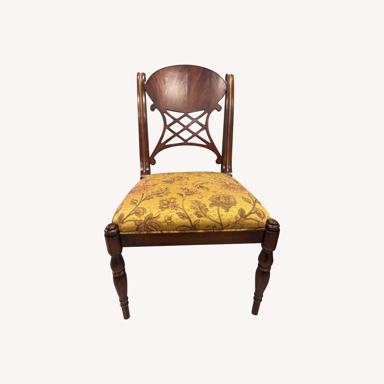 Henredon Regency Dark Brown Wood Dining Chairs - image-0