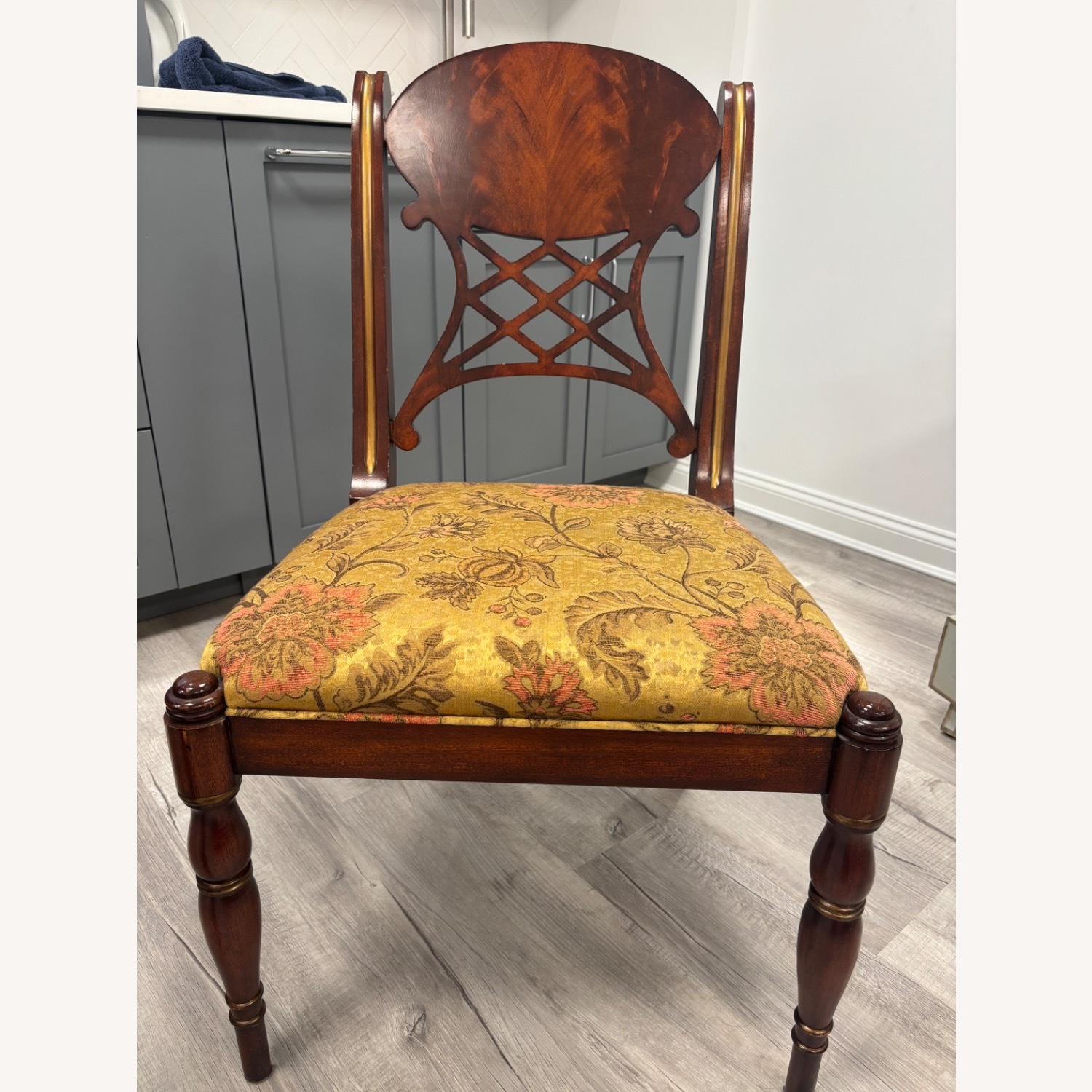 Henredon Regency Dark Brown Wood Dining Chairs - image-10