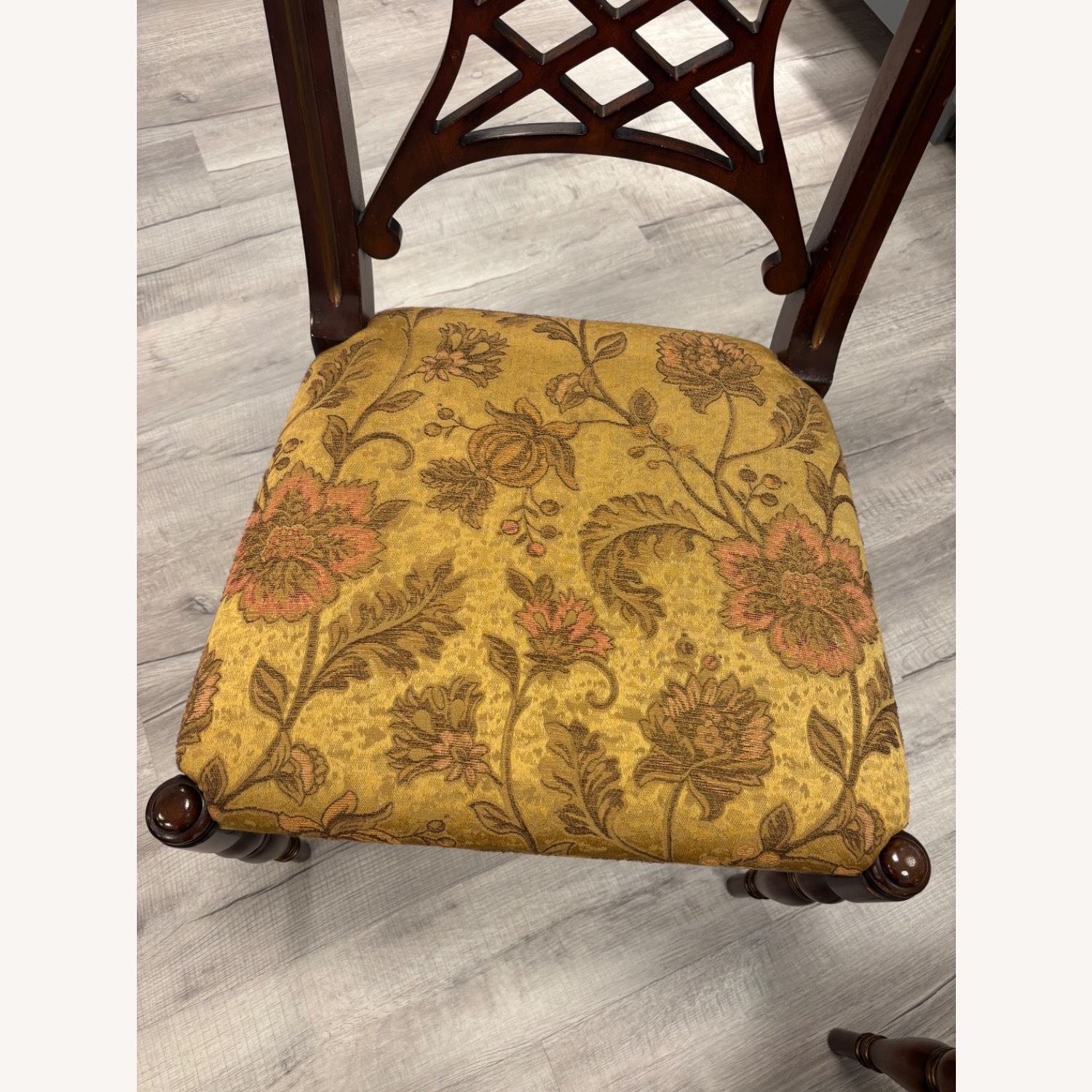 Henredon Regency Dark Brown Wood Dining Chairs - image-8