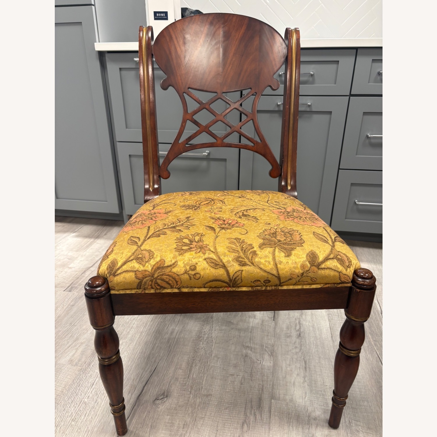 Henredon Regency Dark Brown Wood Dining Chairs - image-9