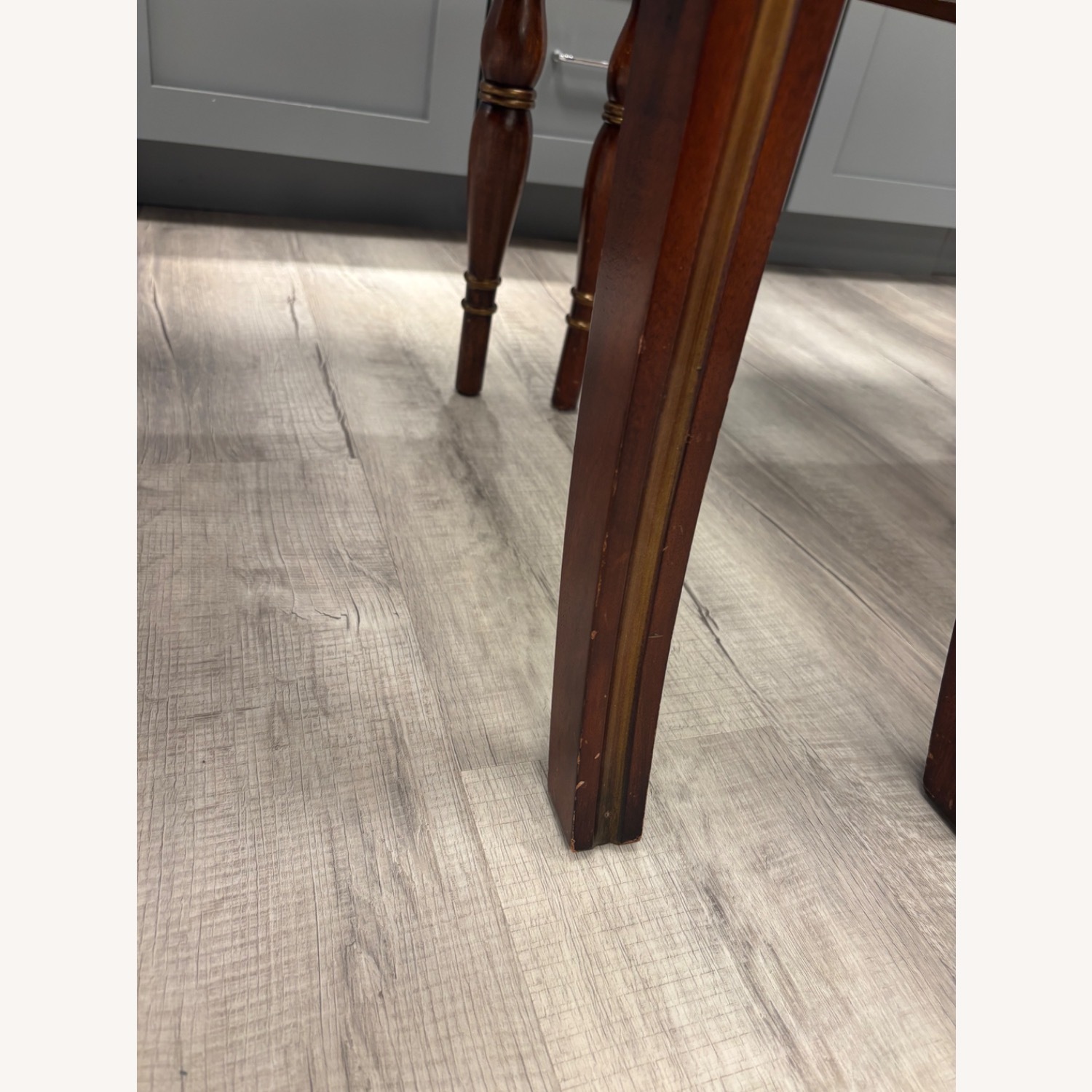 Henredon Regency Dark Brown Wood Dining Chairs - image-6