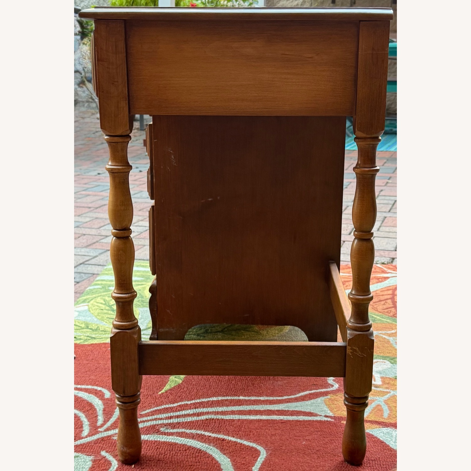 Ethan Allen Walnut Writing Desk - image-8