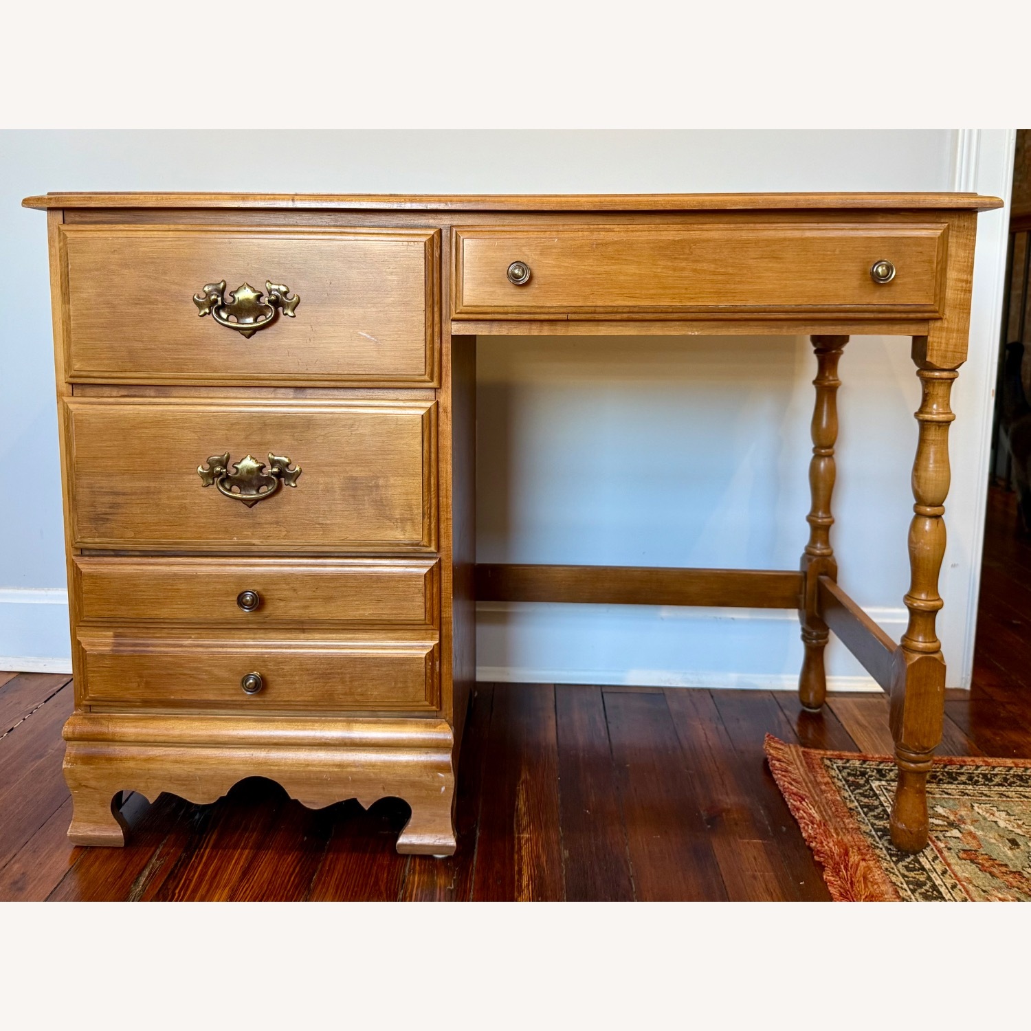 Ethan Allen Walnut Writing Desk - image-0