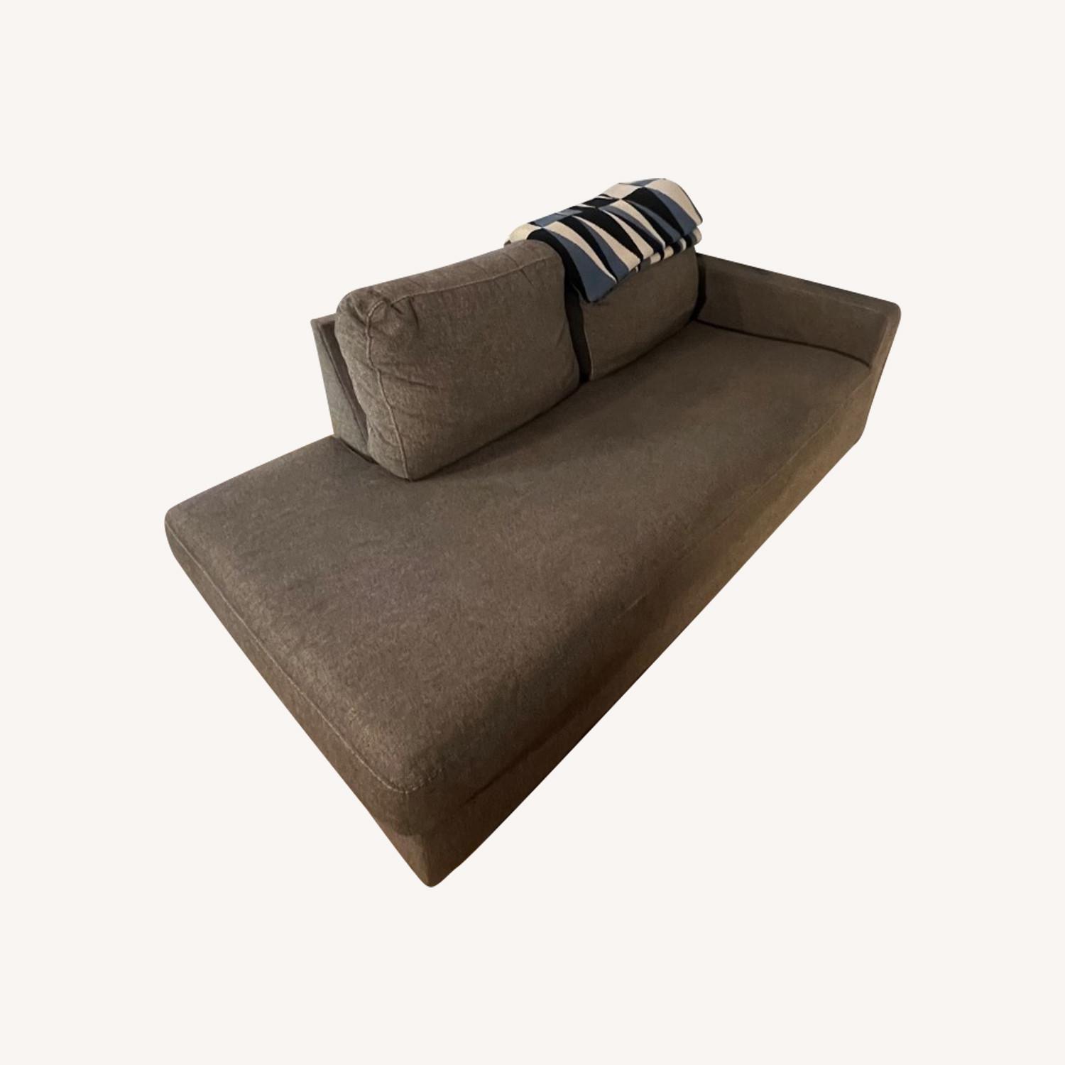 Ashley Furniture Dark Gray Fabric Chaise Lounge - image-0
