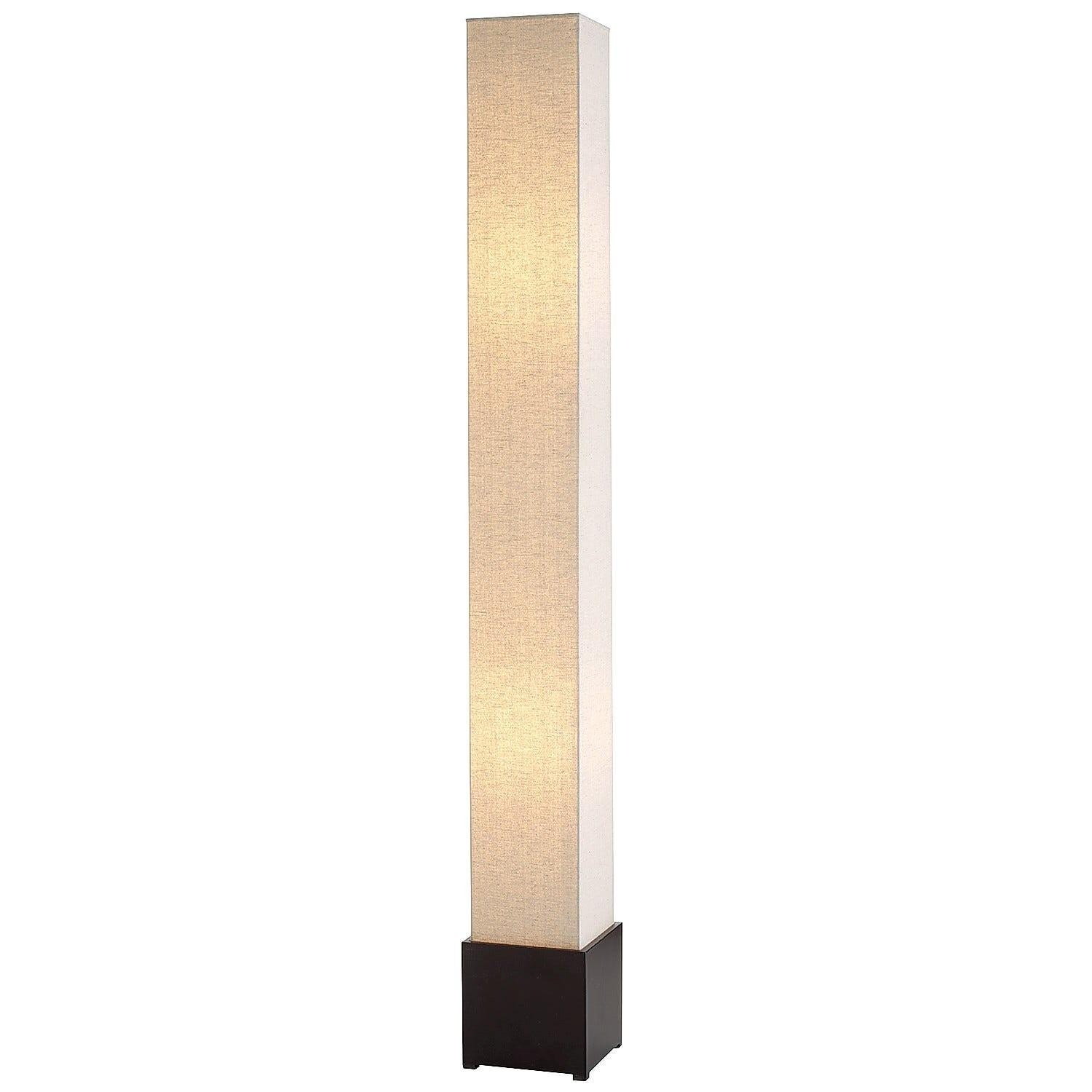 Pier 1 Imports Square White Linen Floor Lamps - image-6