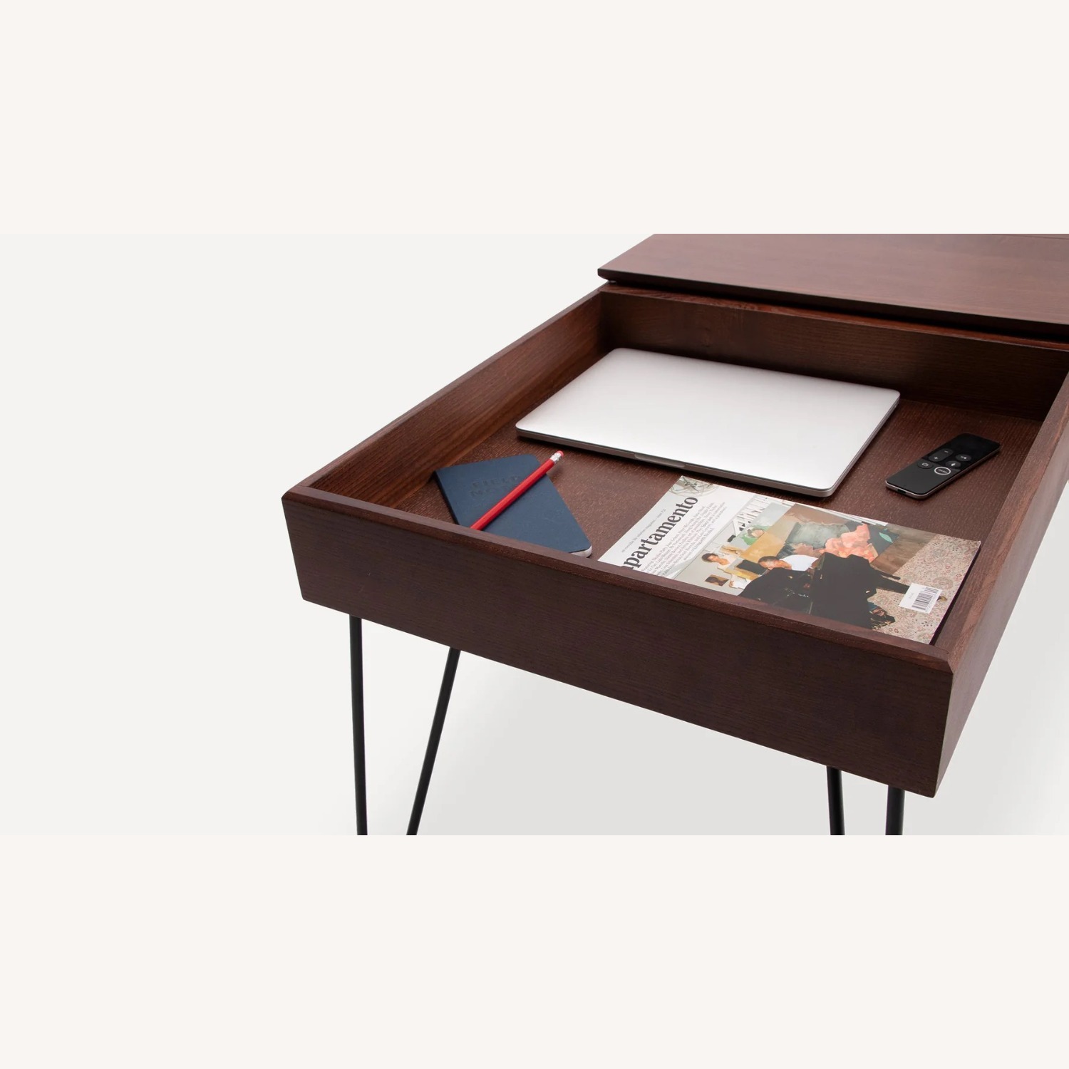 Burrow Carta Coffee Table Brown Walnut Storage  - image-2