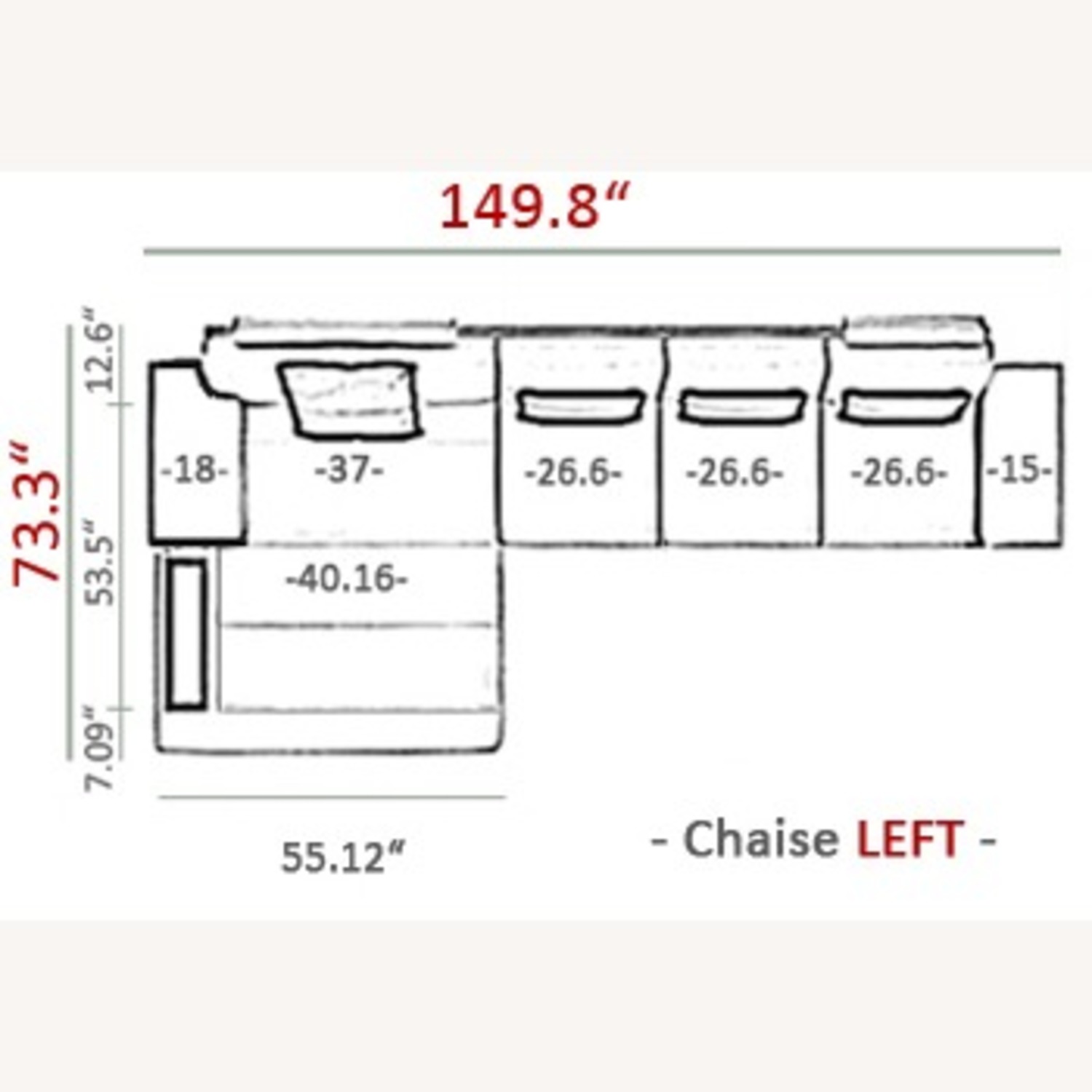 Leather Couch Los Angeles LG - image-2