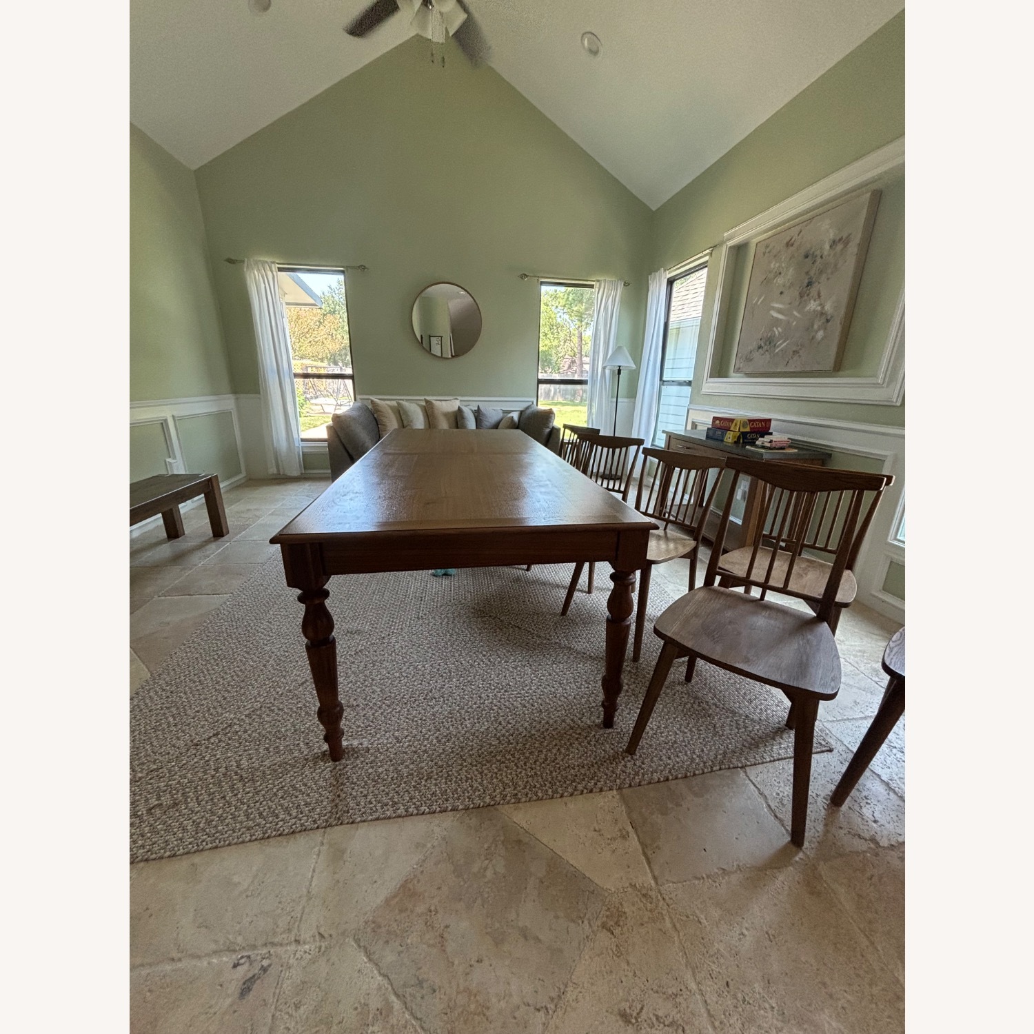 Magnolia Dark Brown Wood Dining Sets - image-1