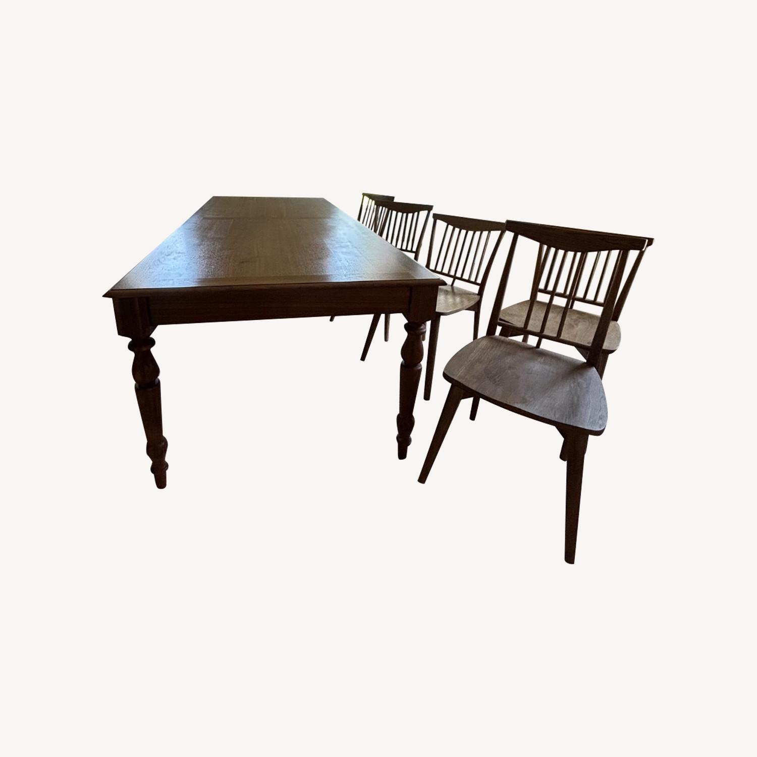 Magnolia Dark Brown Wood Dining Sets - image-0