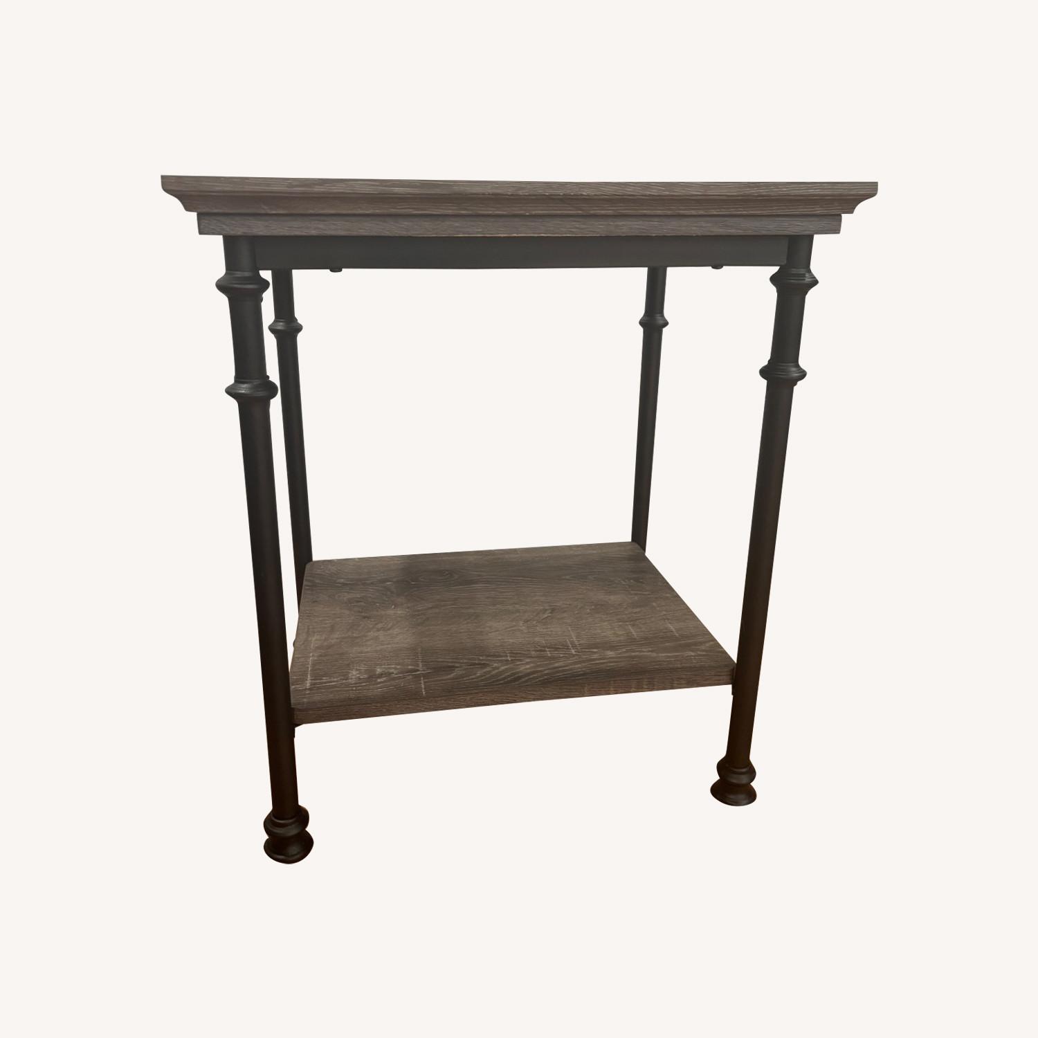 Sauder Canal Streer Light Brown Wood Side Table - image-0