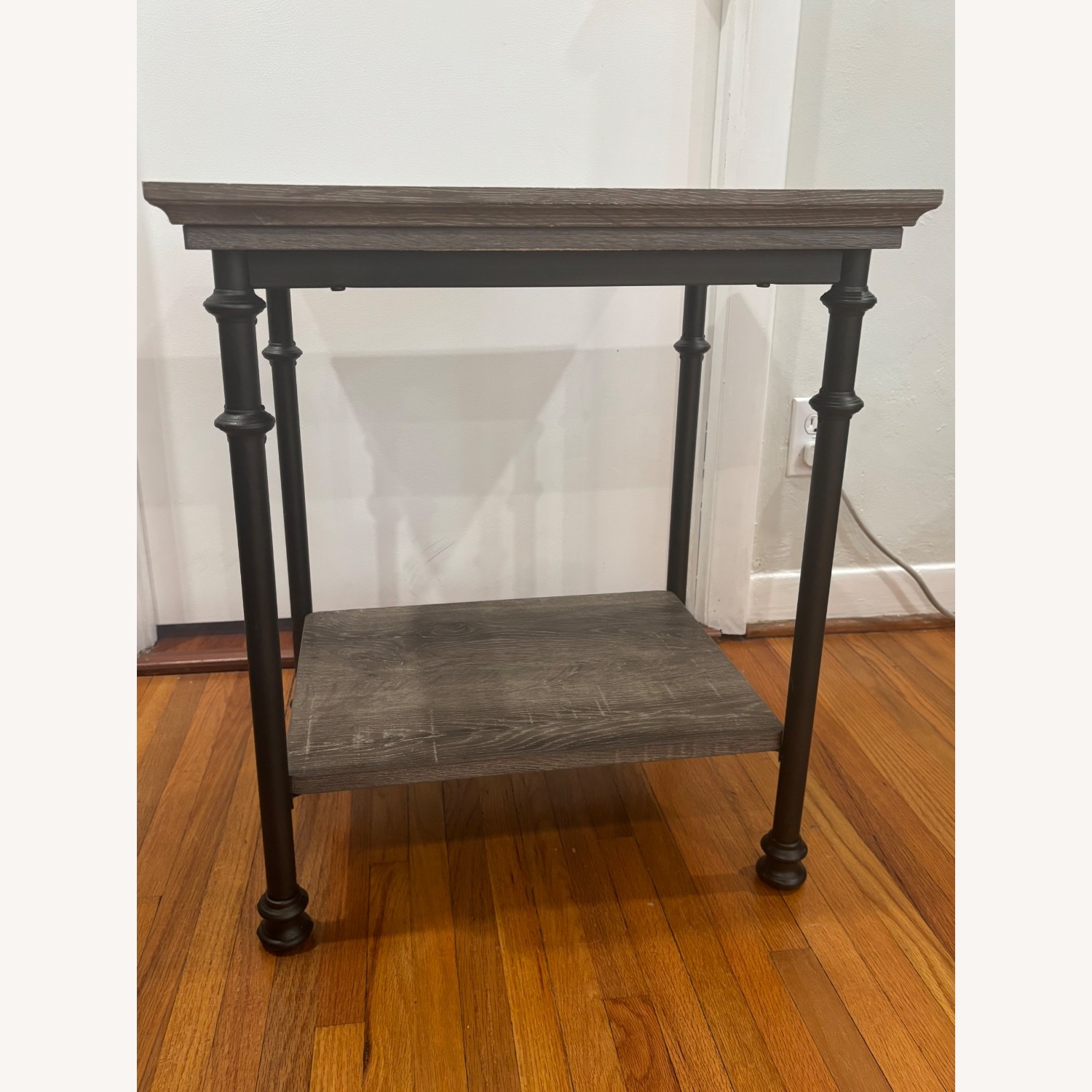 Sauder Canal Streer Light Brown Wood Side Table - image-1