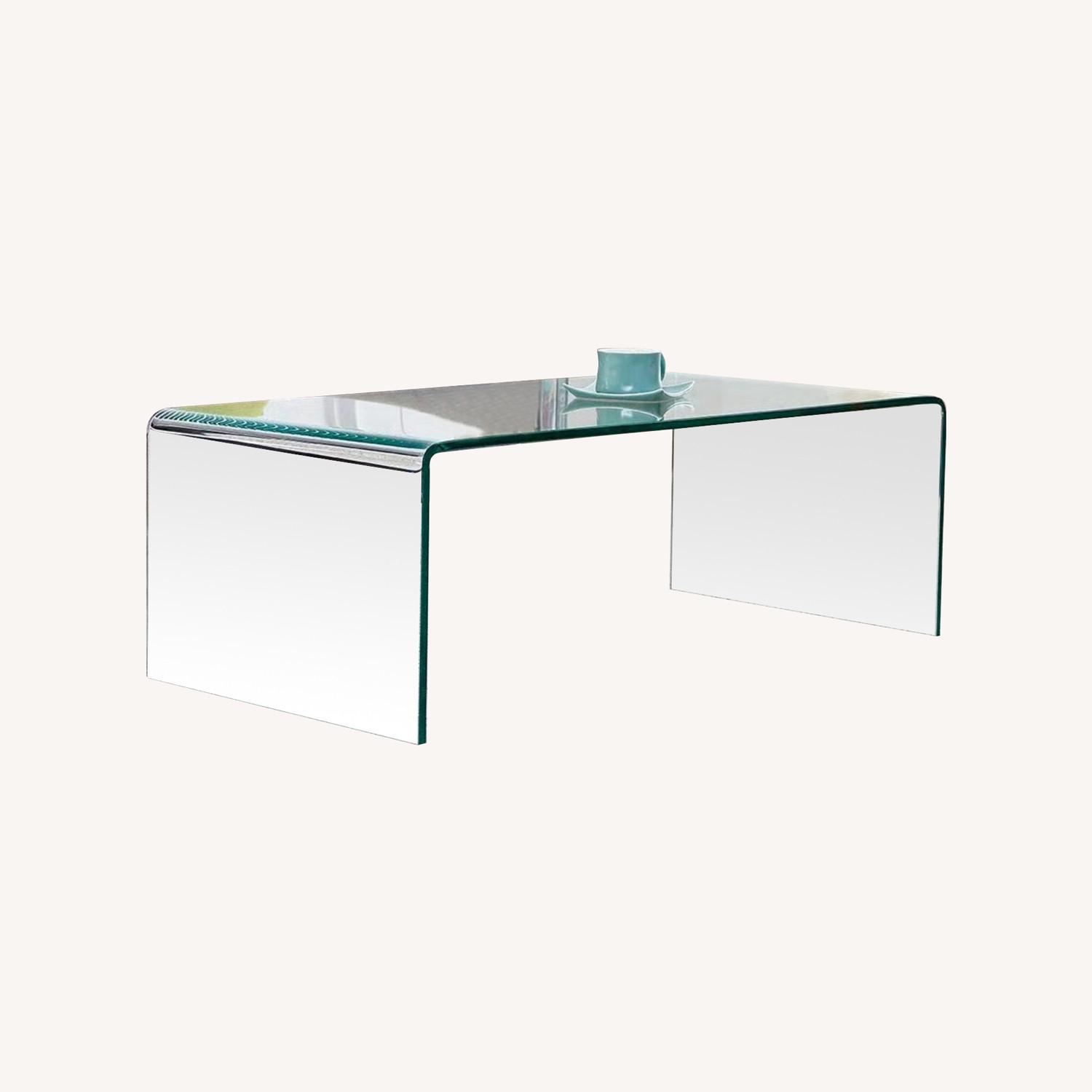 Home Depot Ivy Bronx Transparent Glass Coffee Table, image size:1500x1500