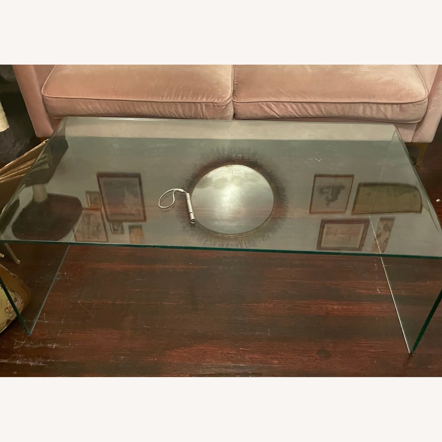 Home Depot Ivy Bronx Transparent Glass Coffee Table - image-1