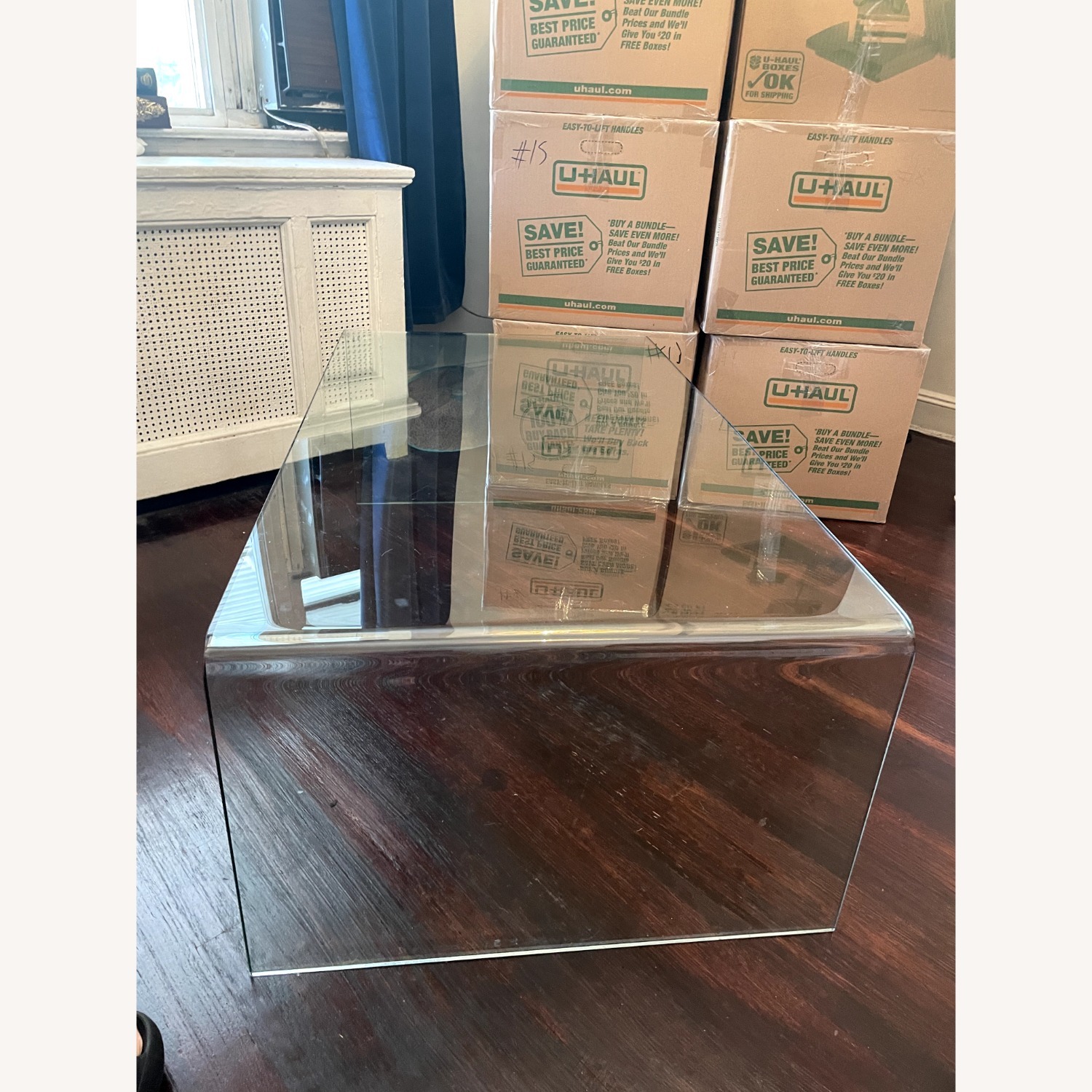 Home Depot Ivy Bronx Transparent Glass Coffee Table - image-3