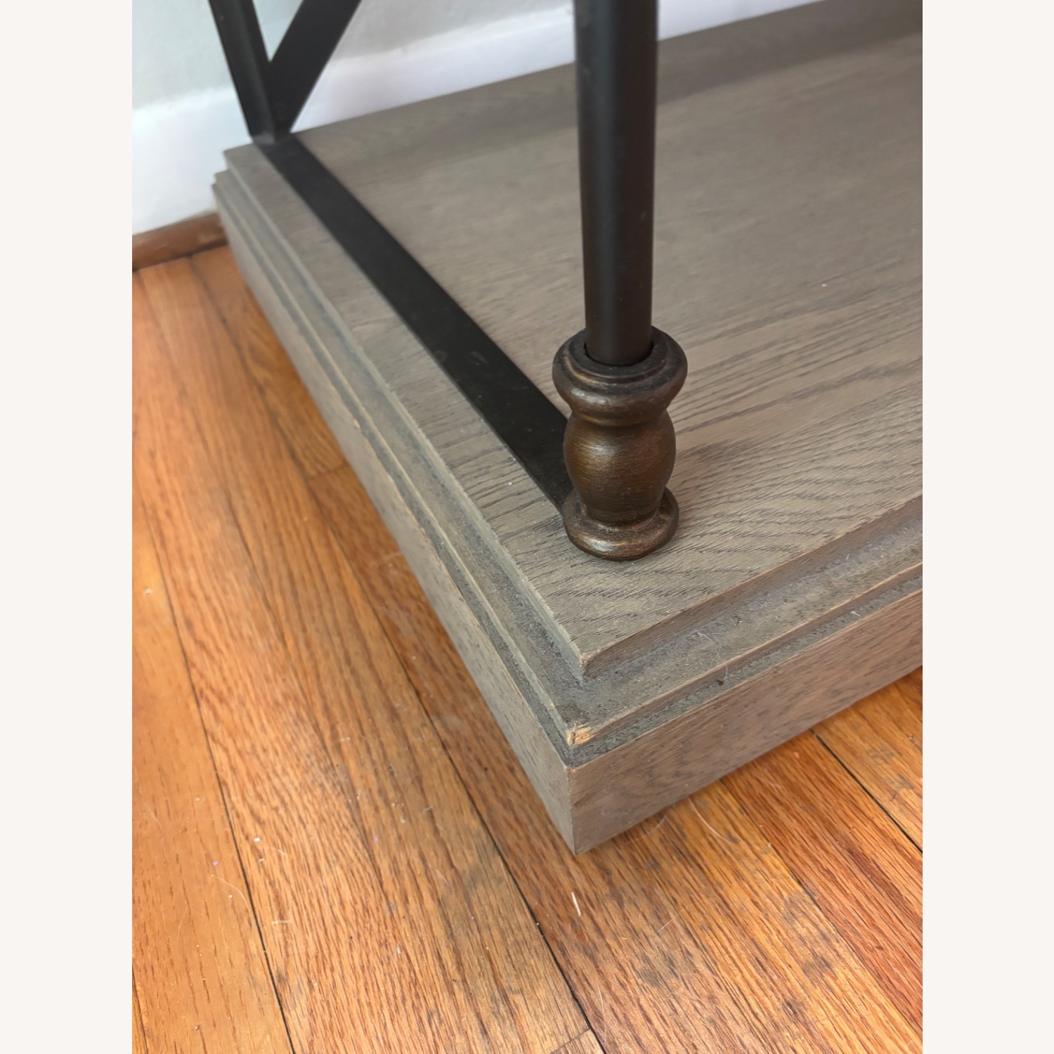 Restoration Hardware Parisian Cornice Gray Console - image-5