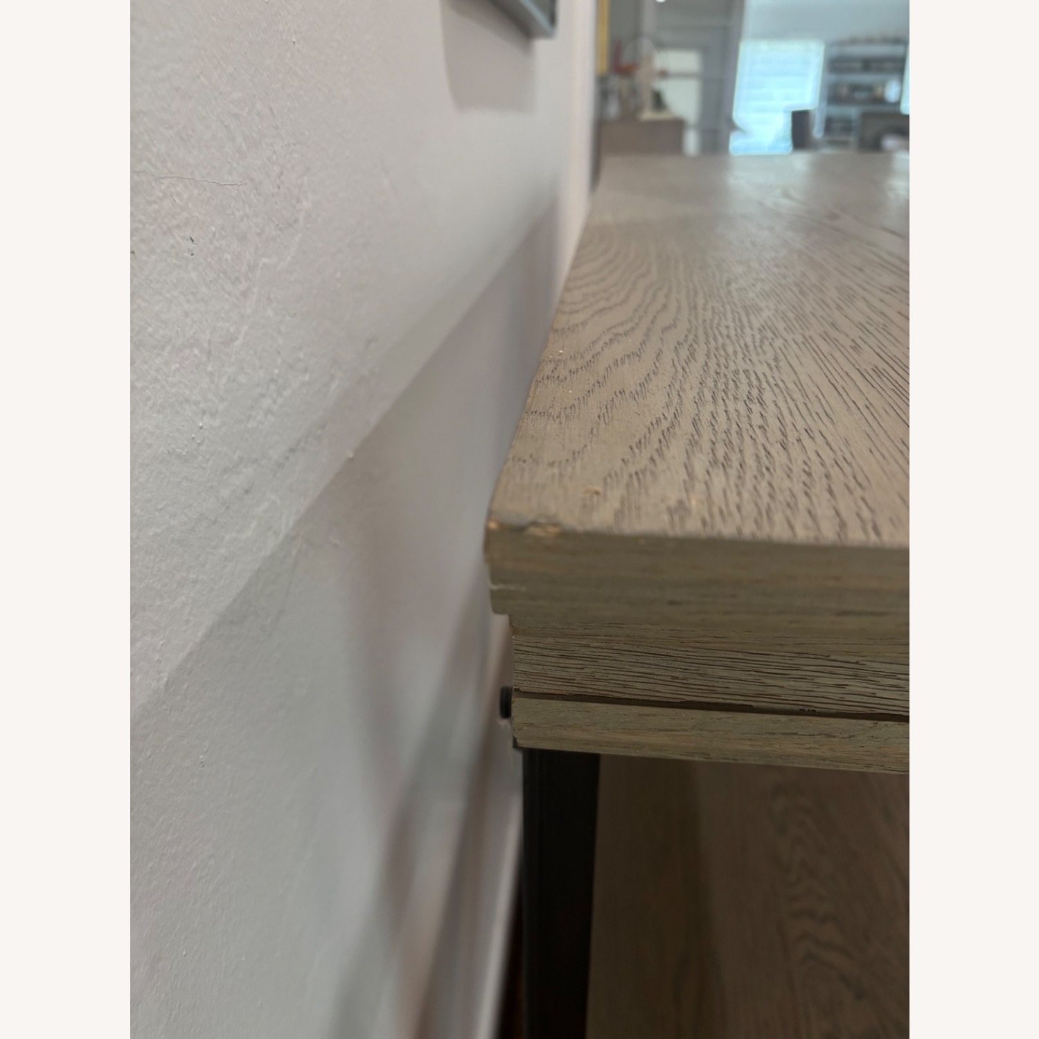 Restoration Hardware Parisian Cornice Gray Console - image-3