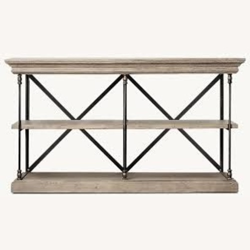 Used Restoration Hardware Parisian Cornice Gray Console for sale on AptDeco