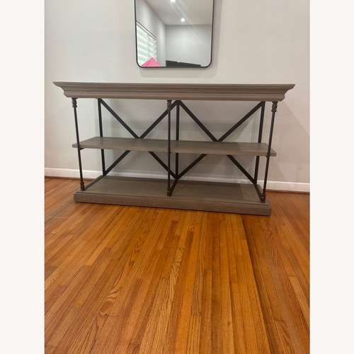 Used Restoration Hardware Parisian Cornice Gray Console for sale on AptDeco