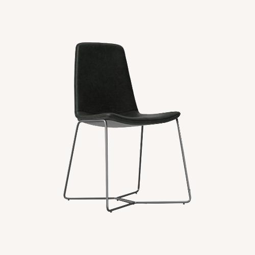 Used West Elm Slope Leather Dining Chairs for sale on AptDeco