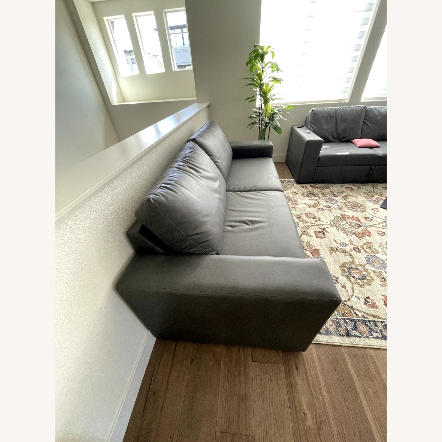 Living Spaces Sebastian Light Gray 2 Seater Sofa - image-3